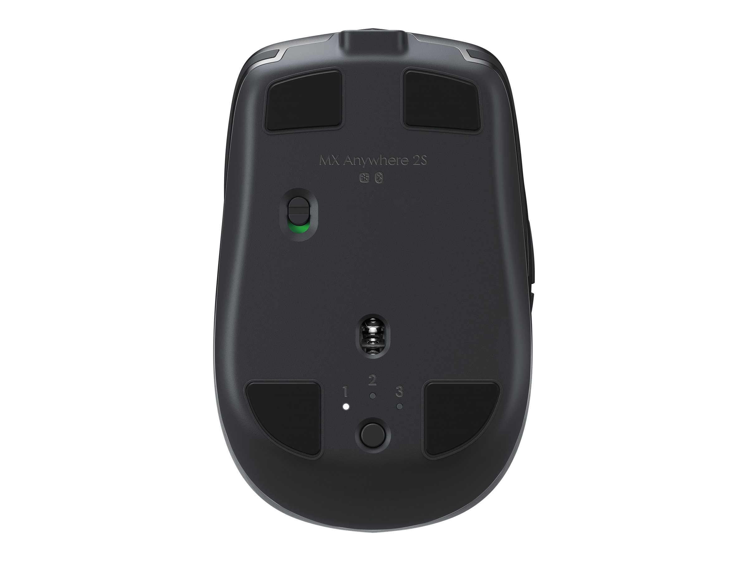 Logitech MX Anywhere 2S - Maus - Laser - 7 Tasten - kabellos - 2.4 GHz, Bluetooth - kabelloser Empfänger (USB)