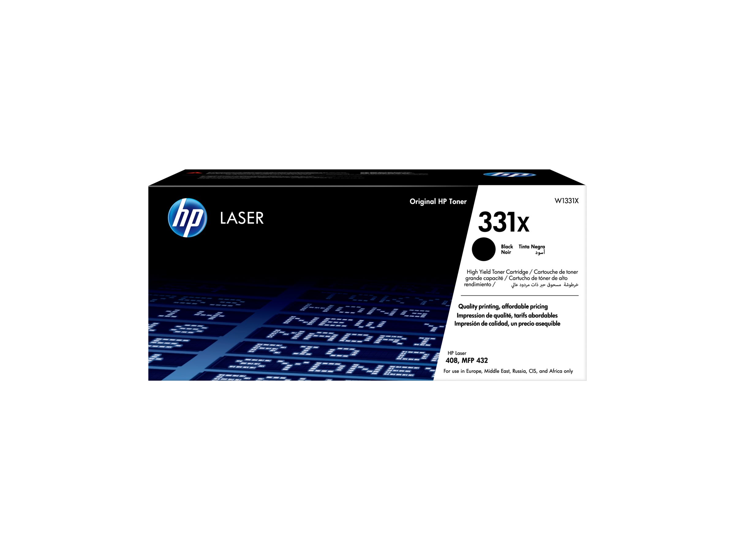 HP 331X - Hohe Ergiebigkeit - Schwarz - original - Tonerpatrone (W1331X)