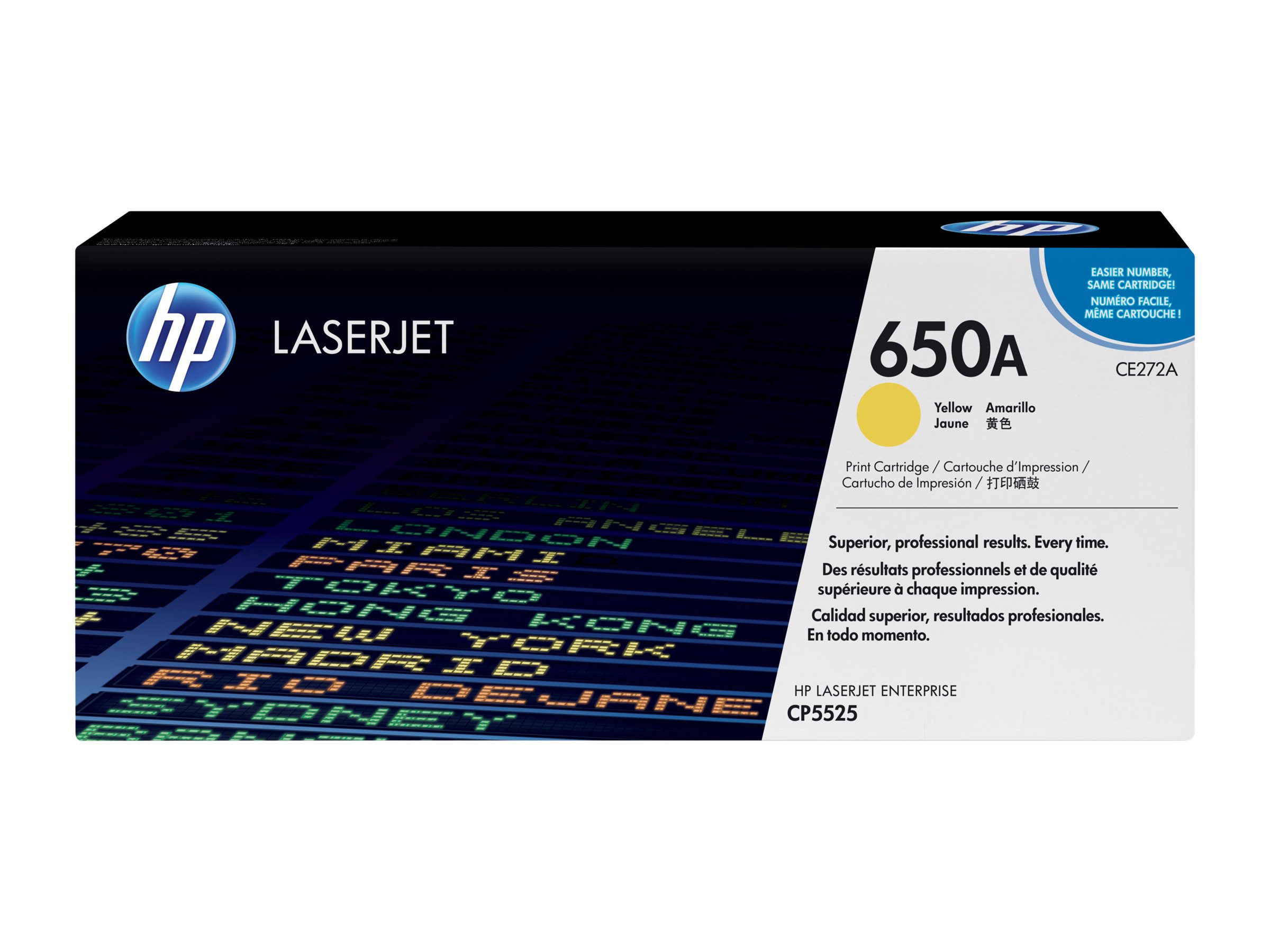 HP 650A - Gelb - original - LaserJet - Tonerpatrone (CE272A)
