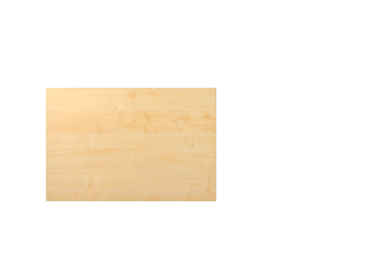 Tischplatte 120x80cm mit Systembohrung Buche