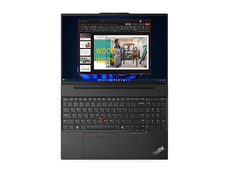 Lenovo ThinkPad E16 Gen 2 21M5 - 180°-Scharnierdesign - AMD Ryzen 5 7535HS / 3.3 GHz - Win 11 Pro - Radeon 660M - 8 GB RAM - 256 GB SSD TCG Opal Encryption 2, NVMe - 40.6 cm (16")