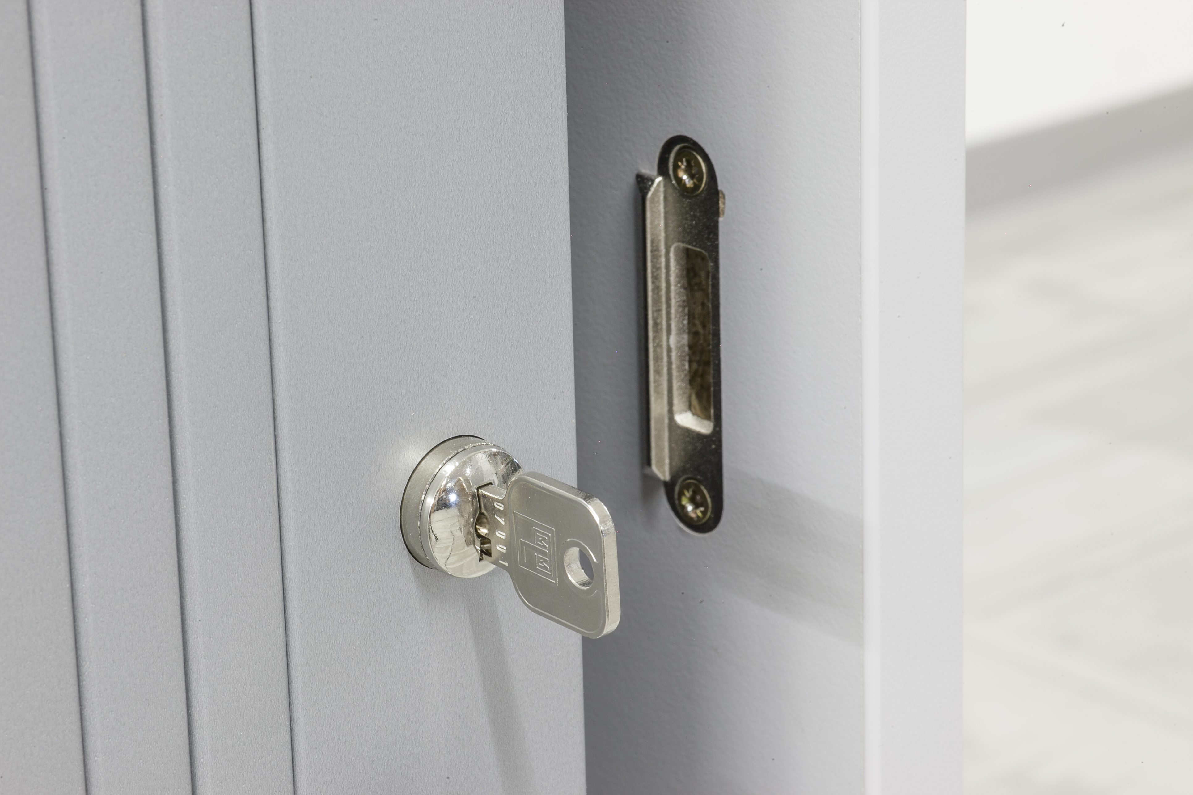 Rollladenschr.hor. 2OH 120cm BS Grau/Silber