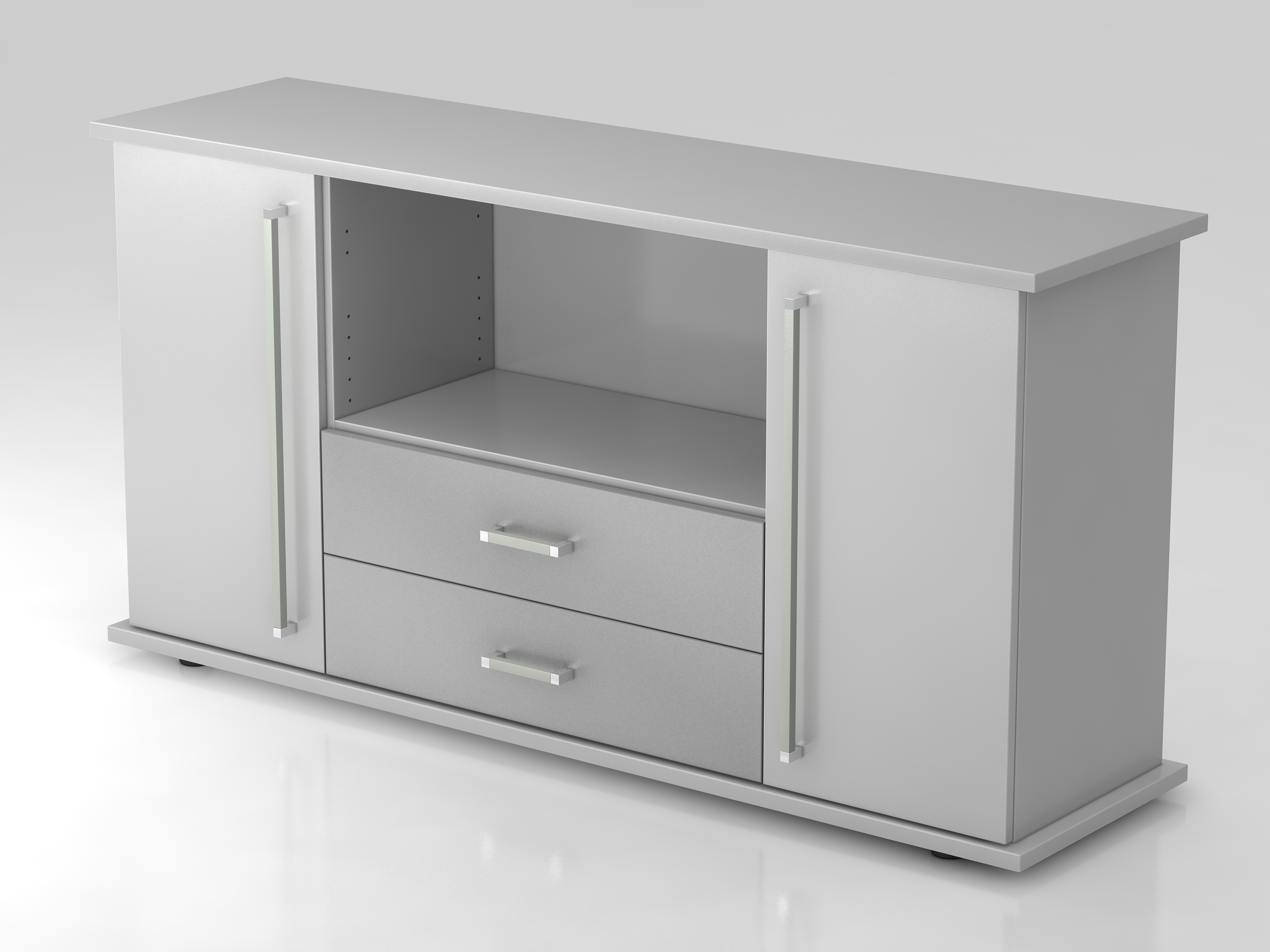 Sideboard 2 Türen, 2 Schübe CE Grau/Grau