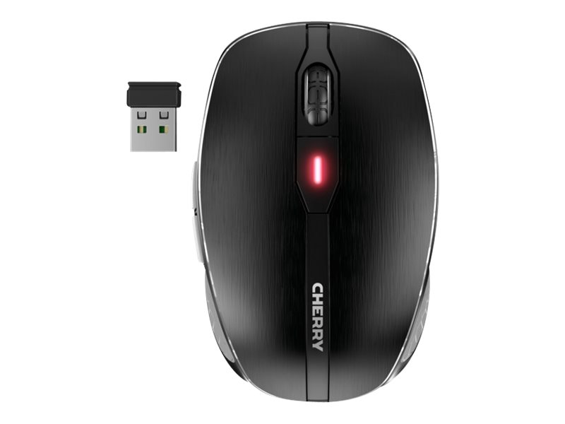 Cherry MW 8C ADVANCED - Maus - ergonomisch - optisch - 6 Tasten - kabellos - 2.4 GHz, Bluetooth 4.0 - kabelloser Empfänger (USB)