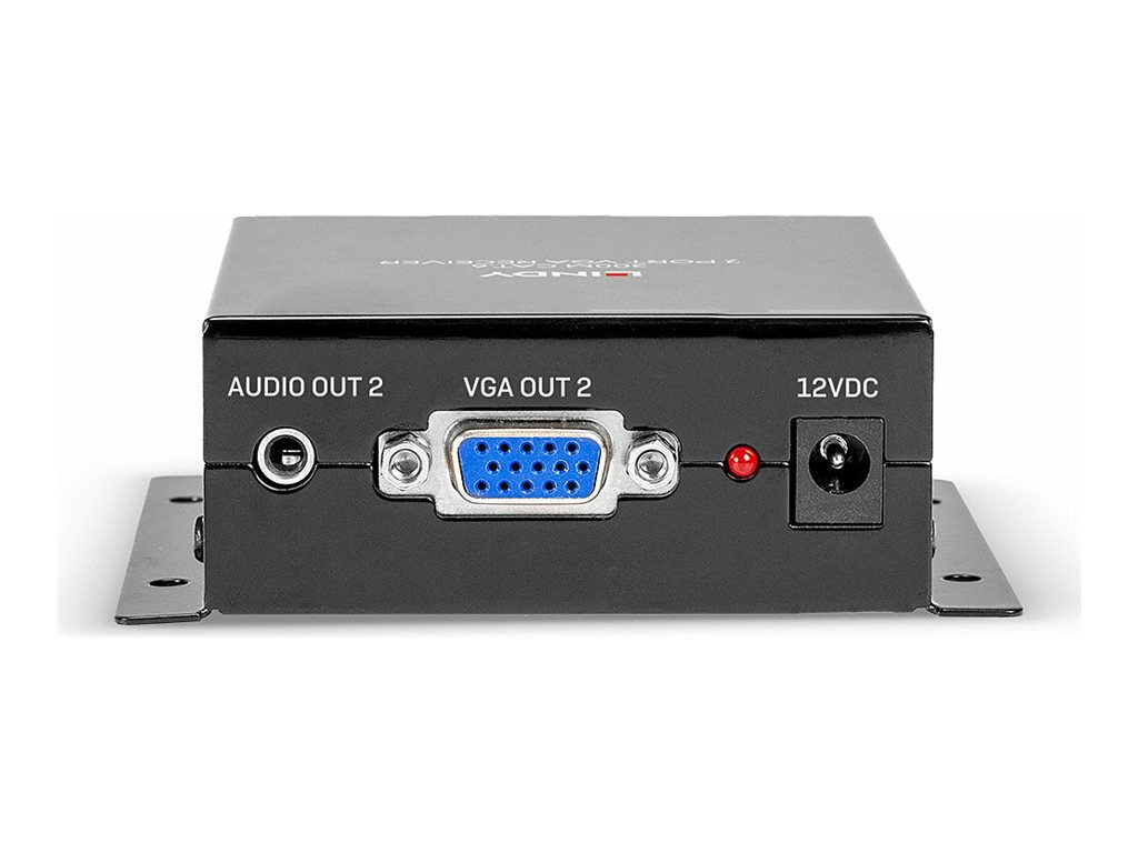 Lindy Cat.6 2 Port VGA Receiver - Erweiterung für Video/Audio