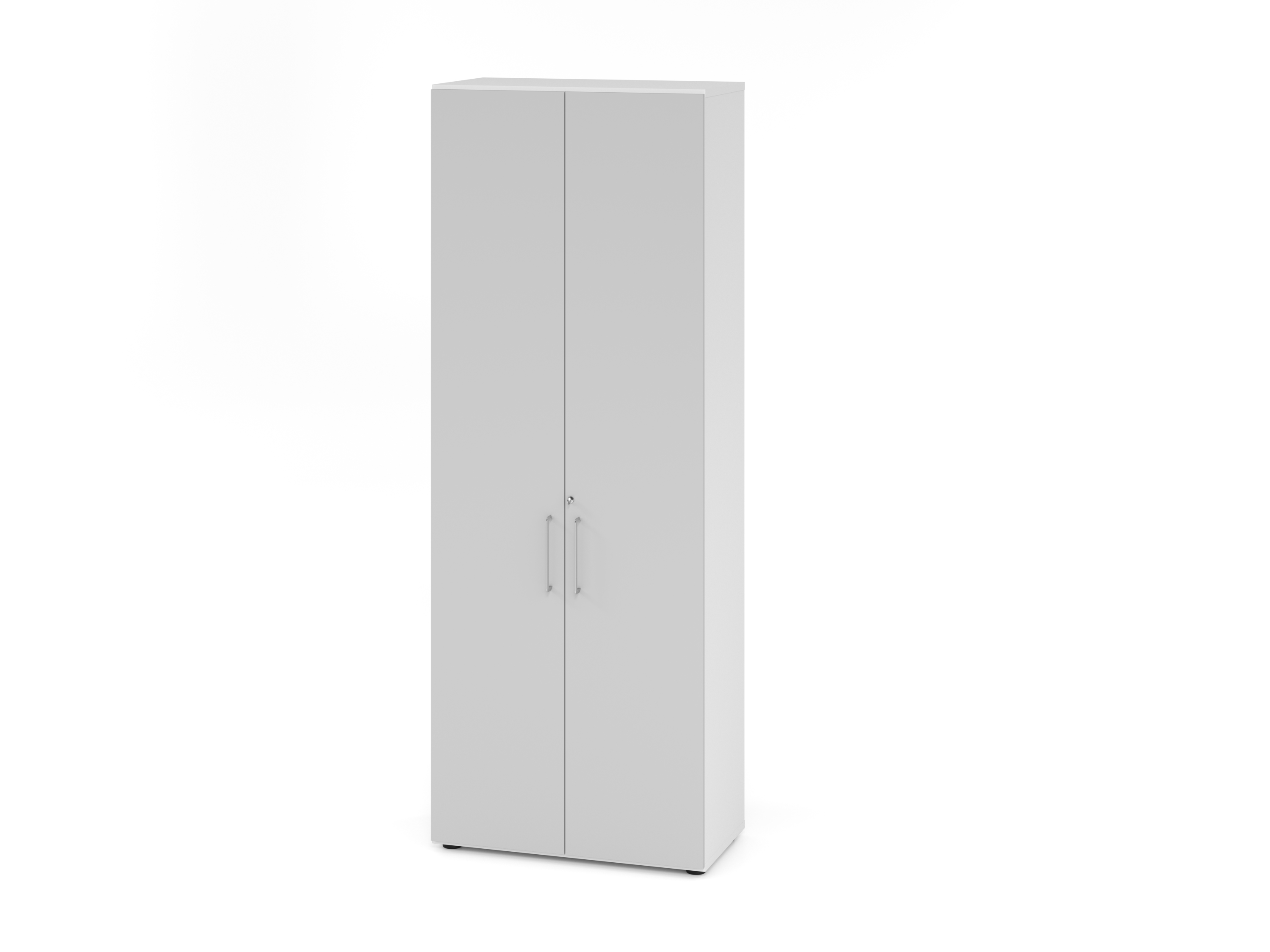 Regal/Türen 6OH 968T6 Weiß/Grau