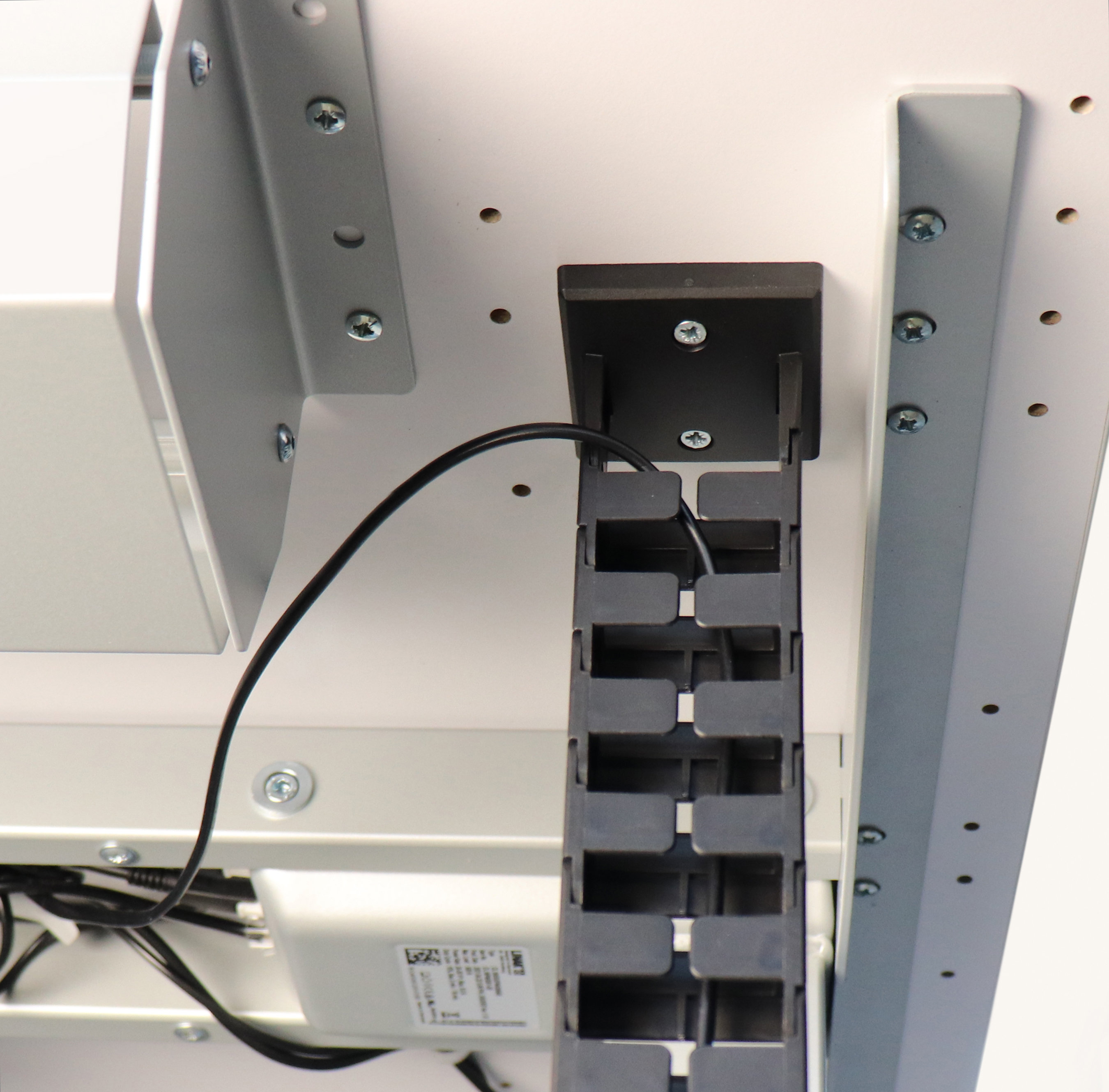 Kabelkette vertikal, weiß