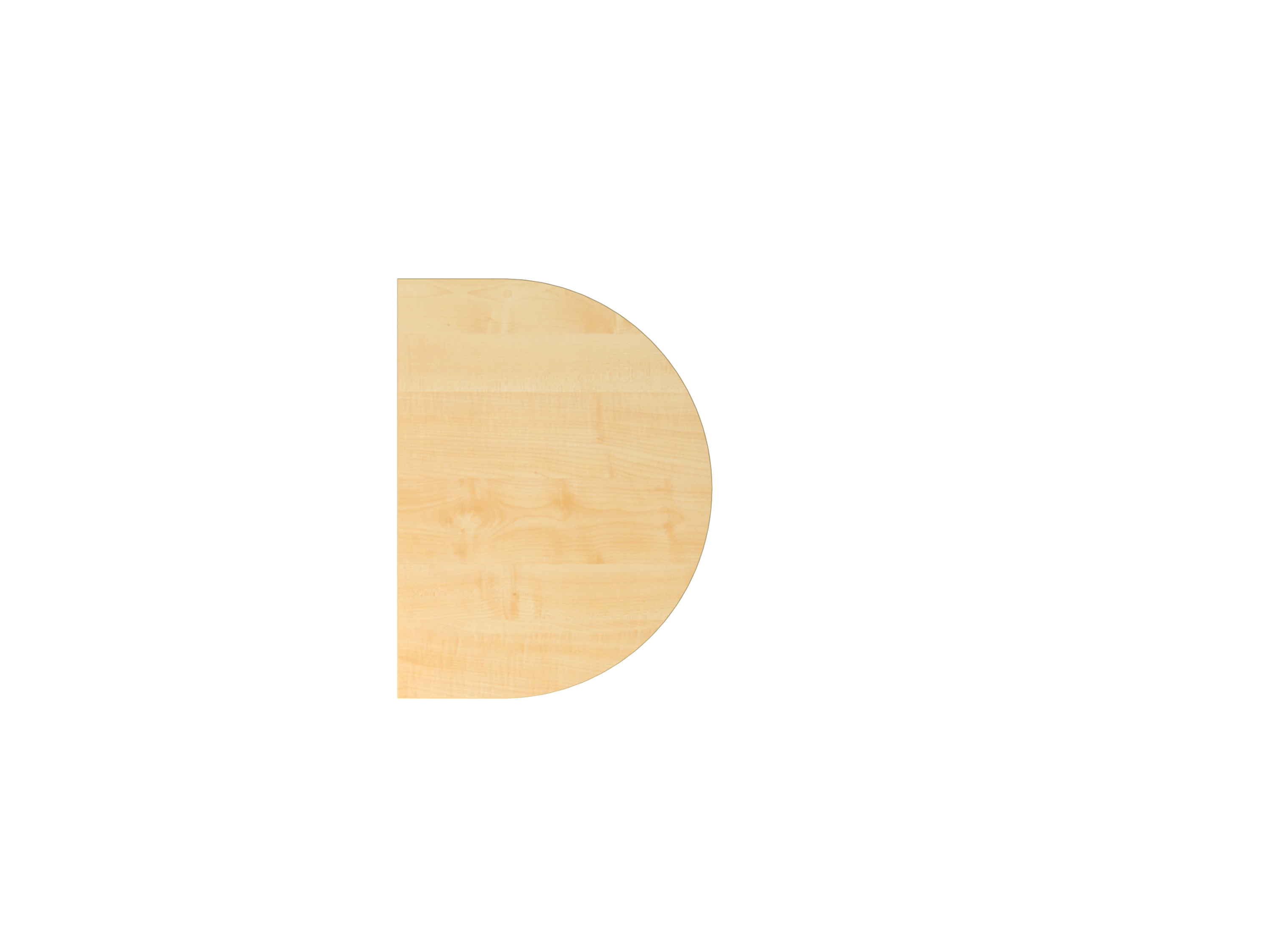 Tischplatte 60x80cm, Systembohrung Eiche