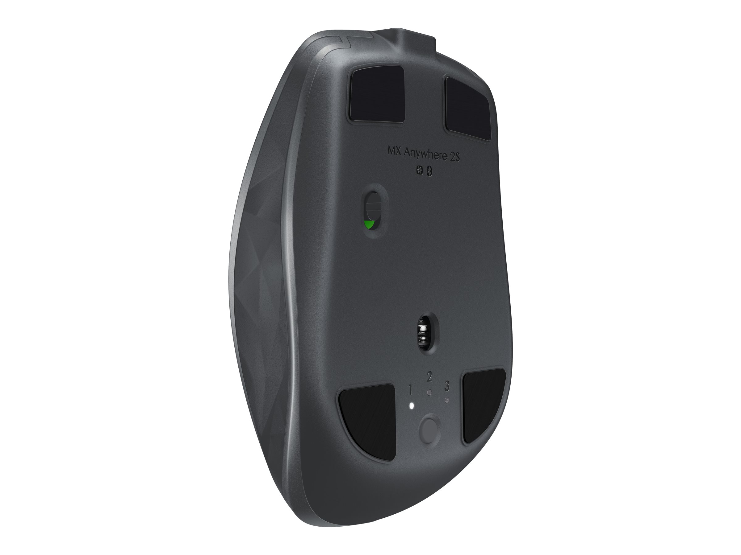 Logitech MX Anywhere 2S - Maus - Laser - 7 Tasten - kabellos - 2.4 GHz, Bluetooth - kabelloser Empfänger (USB)