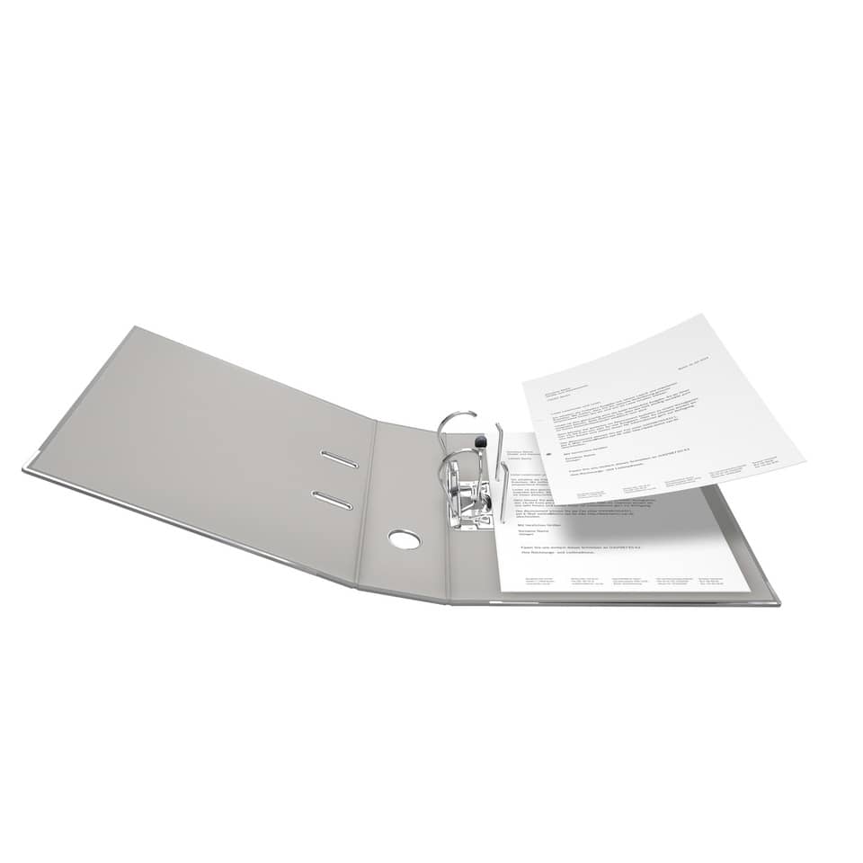 Ordner PP-Color S80 - A4, 8 cm, grau