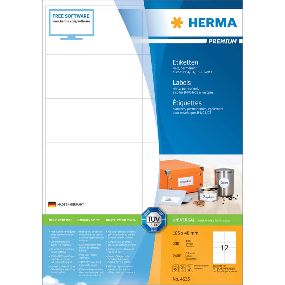 HERMA 4635  200x12=2400St