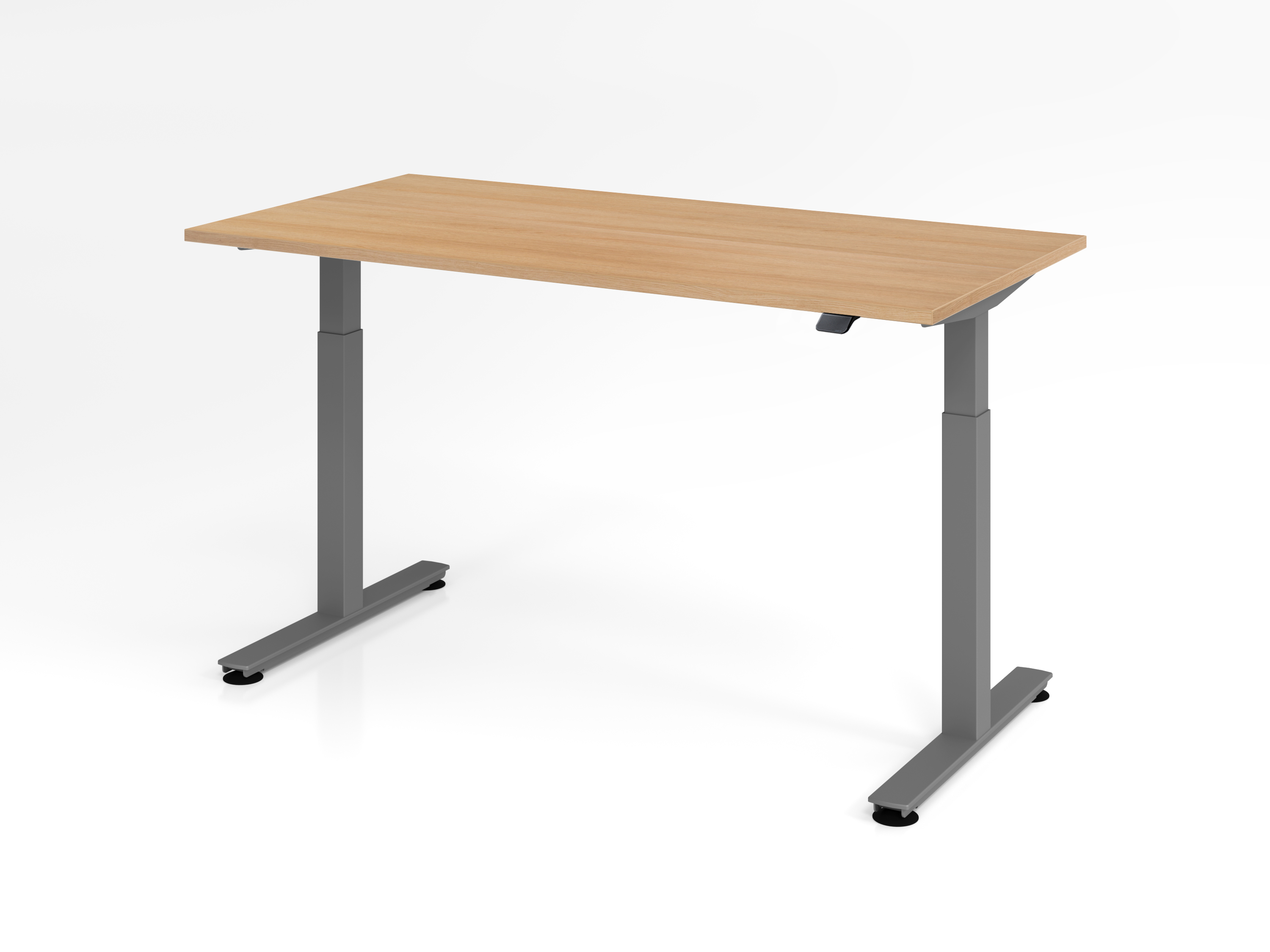 Sitz-Steh-Schreibtisch el.160x80cm Eiche