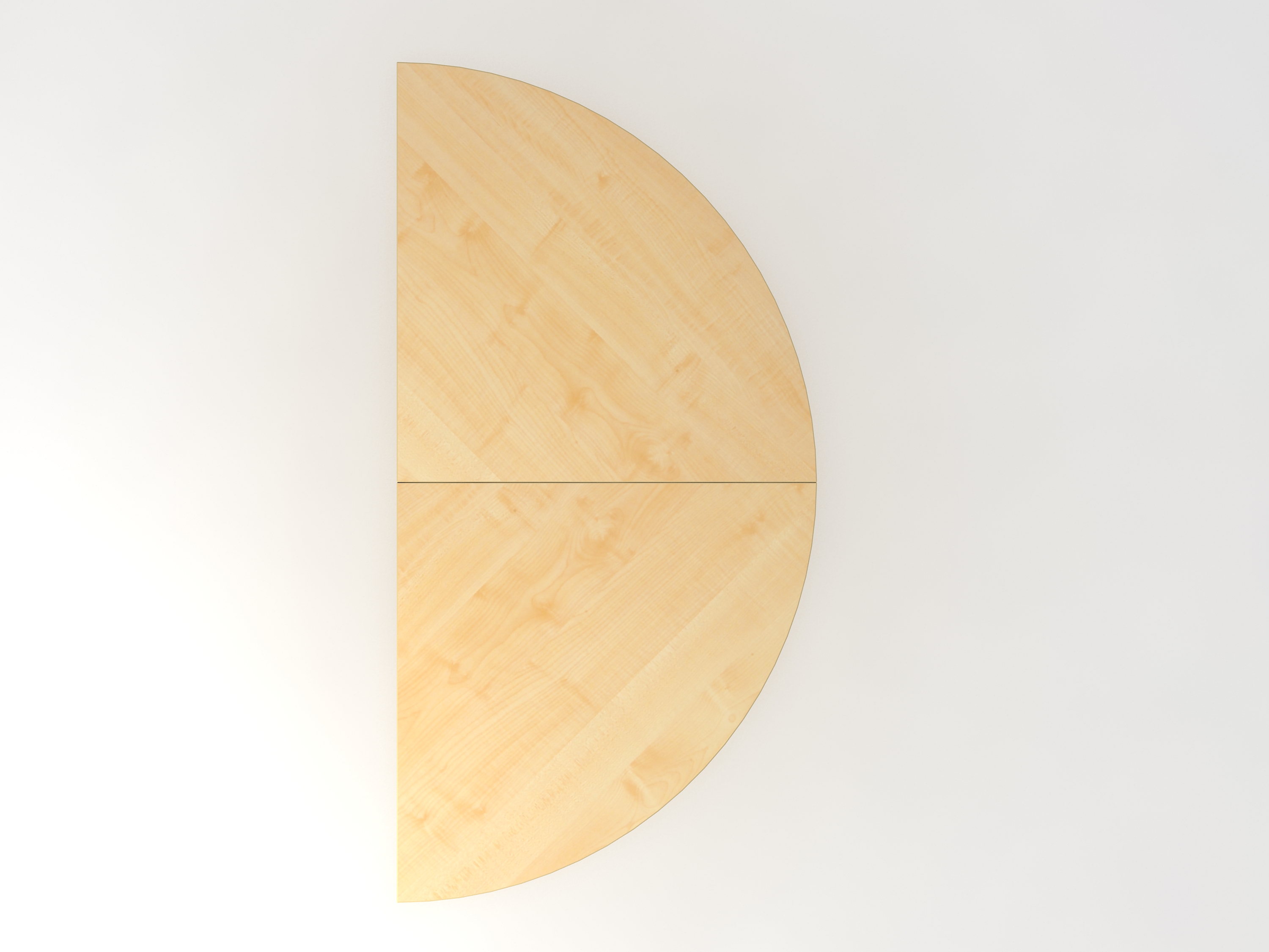 Anbautisch 2xViertelkreis/STF Ahorn/Graphit