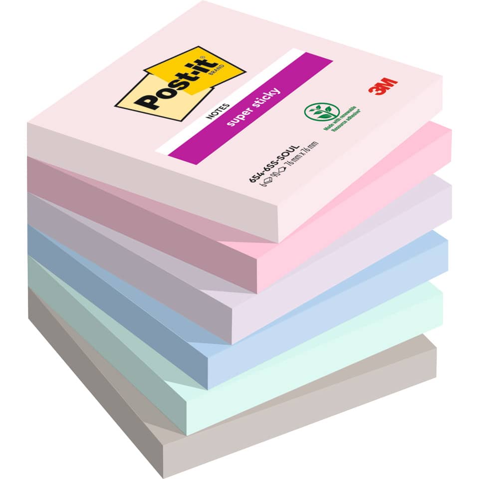POST-IT 654-6SS-SOUL 76x76mm