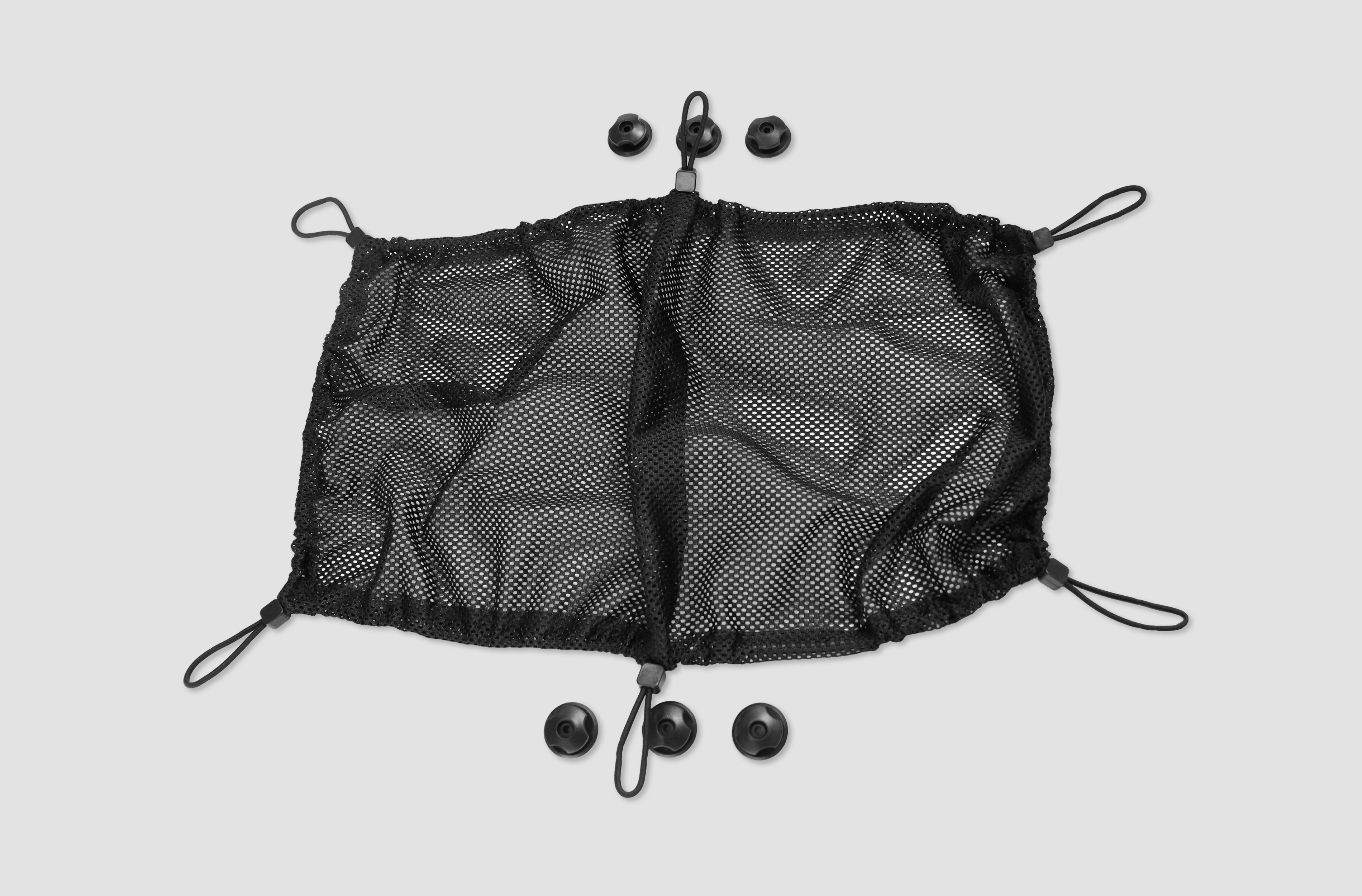 Kabelmanagement, Netz 69x34 cm, Schwarz