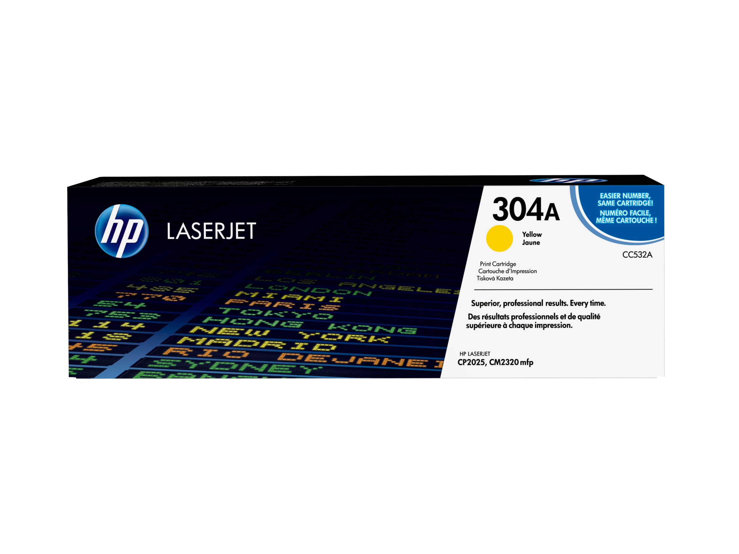 HP 304A - Gelb - original - LaserJet - Tonerpatrone (CC532A)