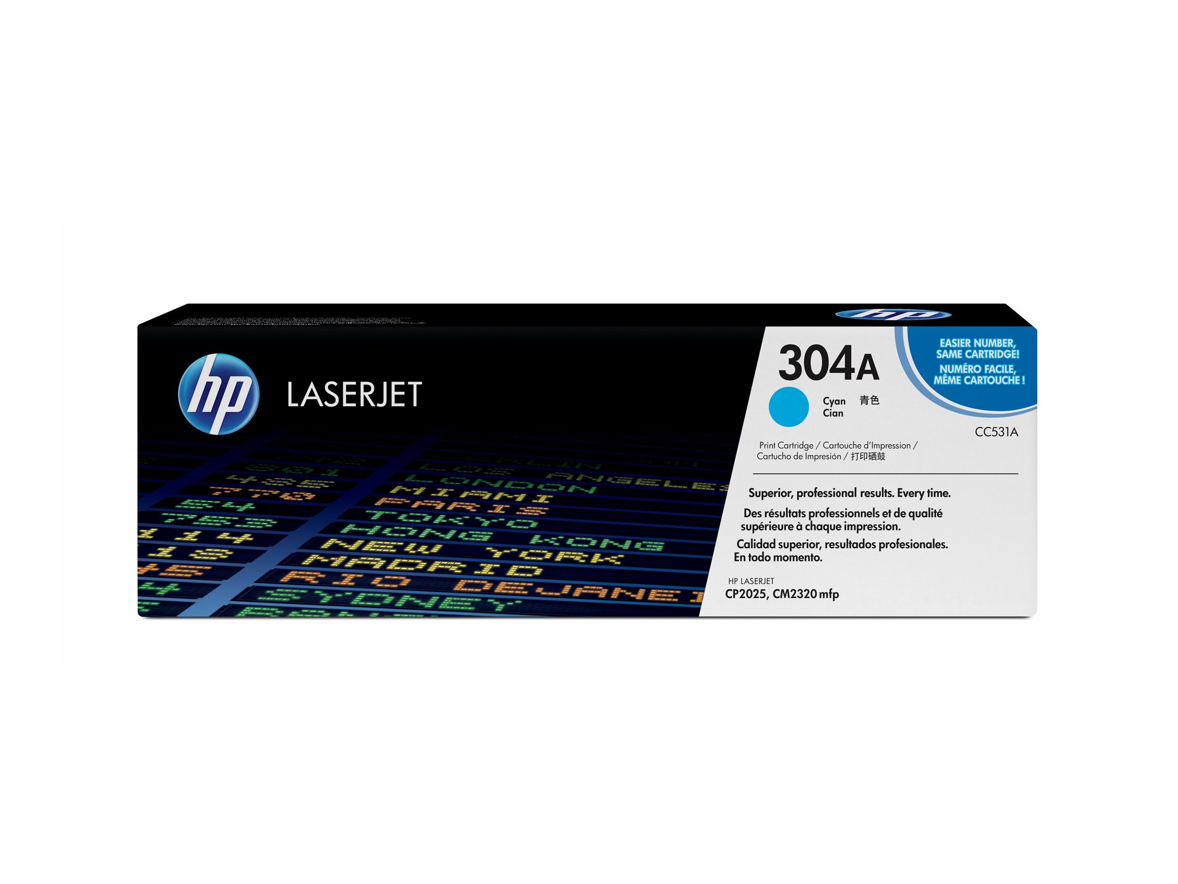 HP 304A - Cyan - original - LaserJet - Tonerpatrone (CC531A)