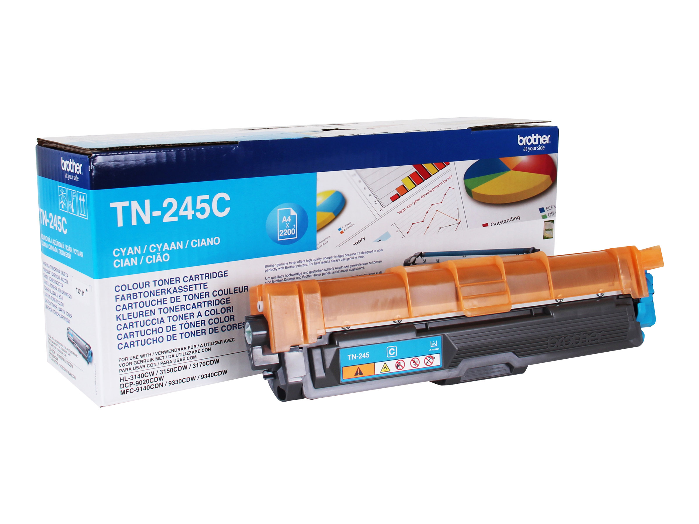 Brother TN245C - Hohe Ergiebigkeit - Cyan - original