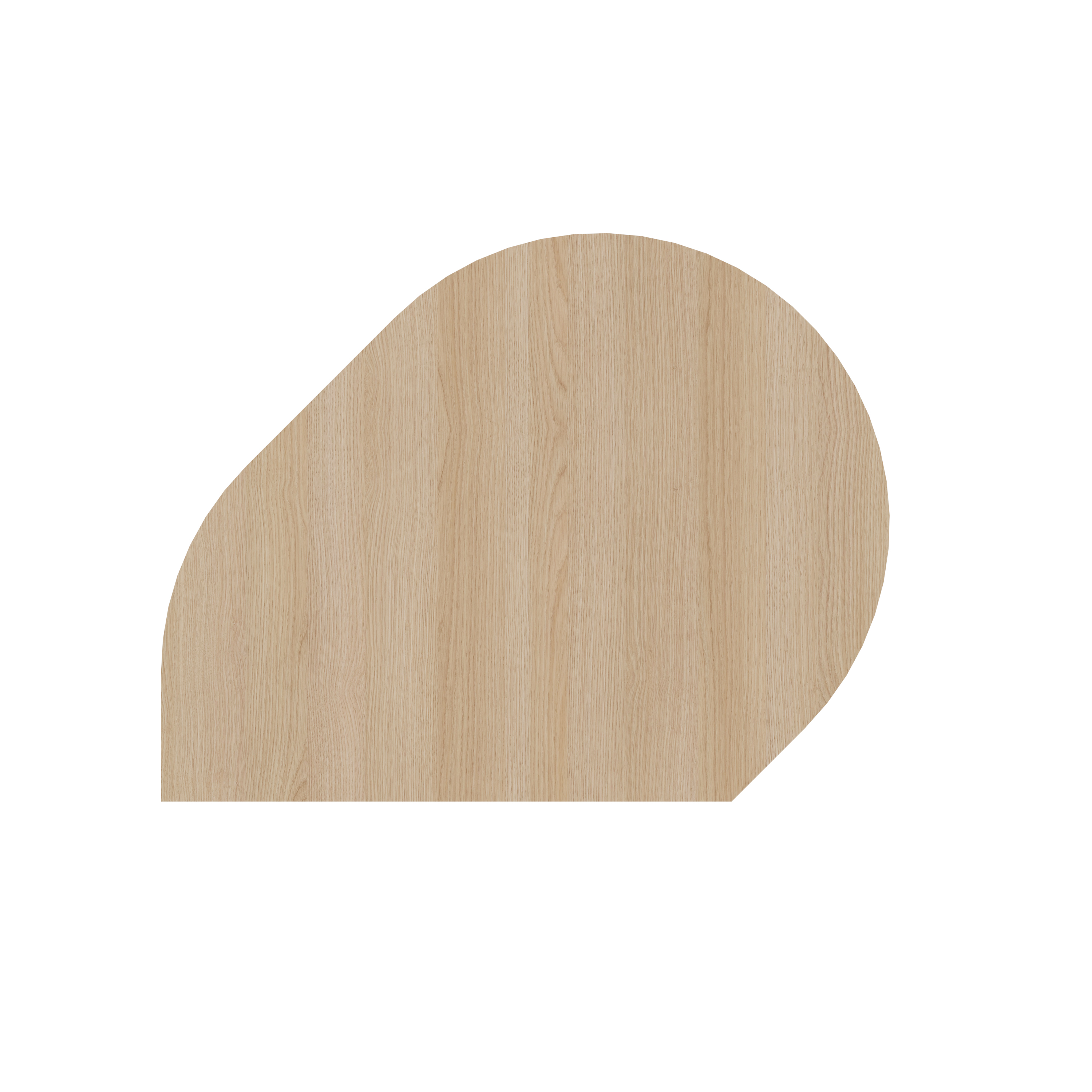 Anbautisch mit STF 80x102xcm Eiche/Silber