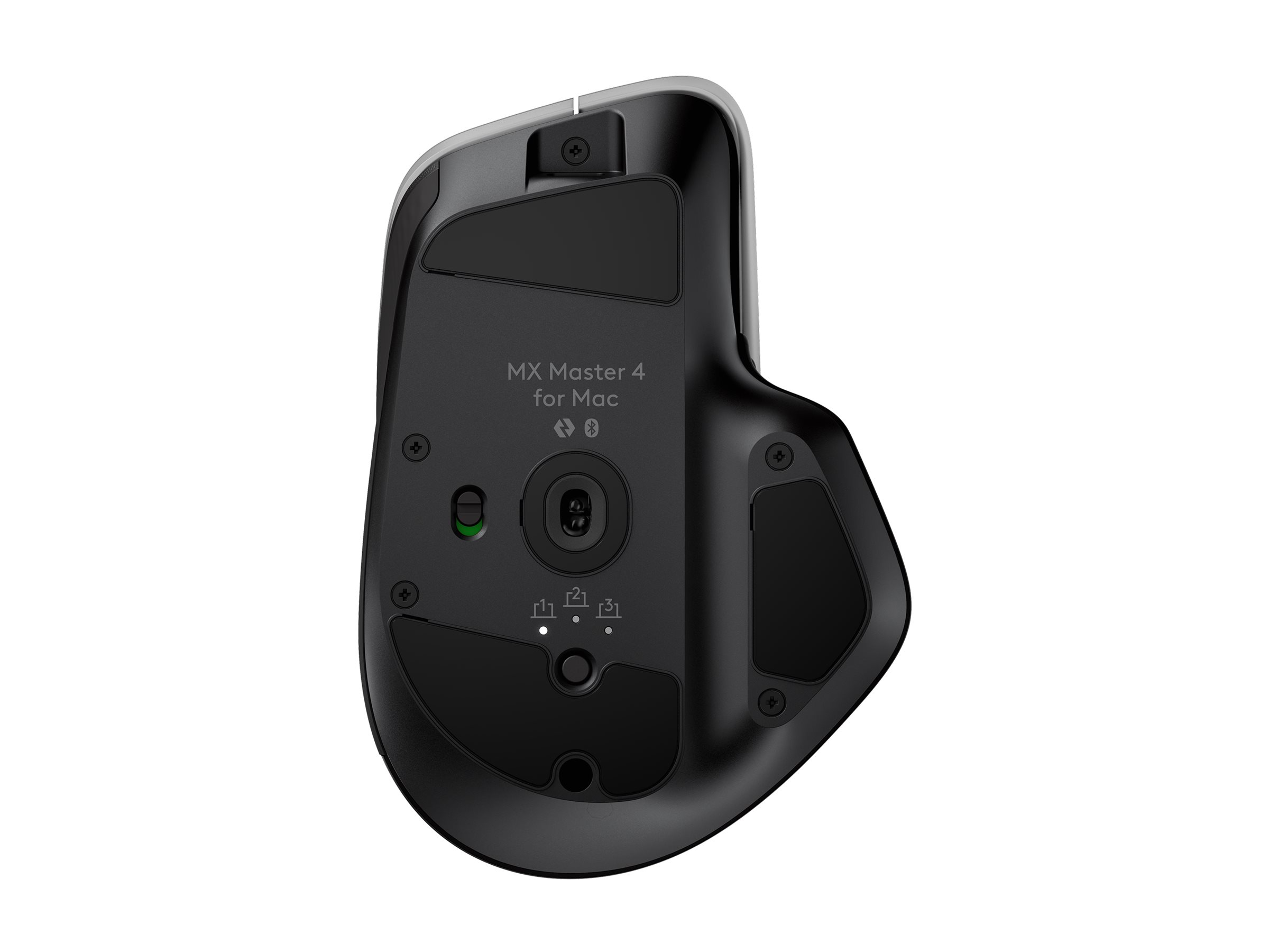 Logitech MX Master 4 for Mac - Maus - 8 Tasten - kabellos - Bluetooth, 2.4 GHz - kabelloser Empfänger (USB)
