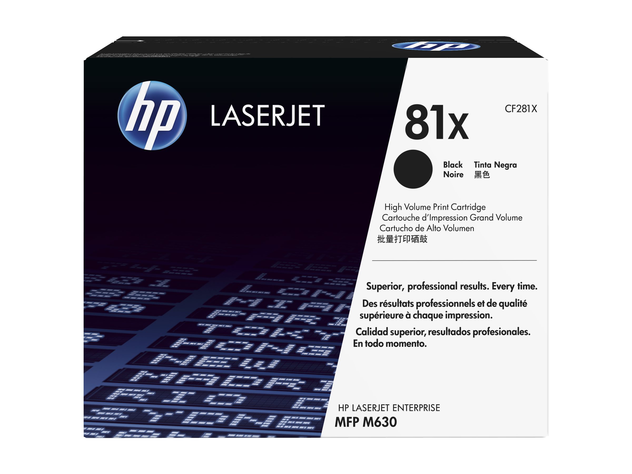 HP 81X - Hohe Ergiebigkeit - Schwarz - original - LaserJet - Tonerpatrone (CF281X)