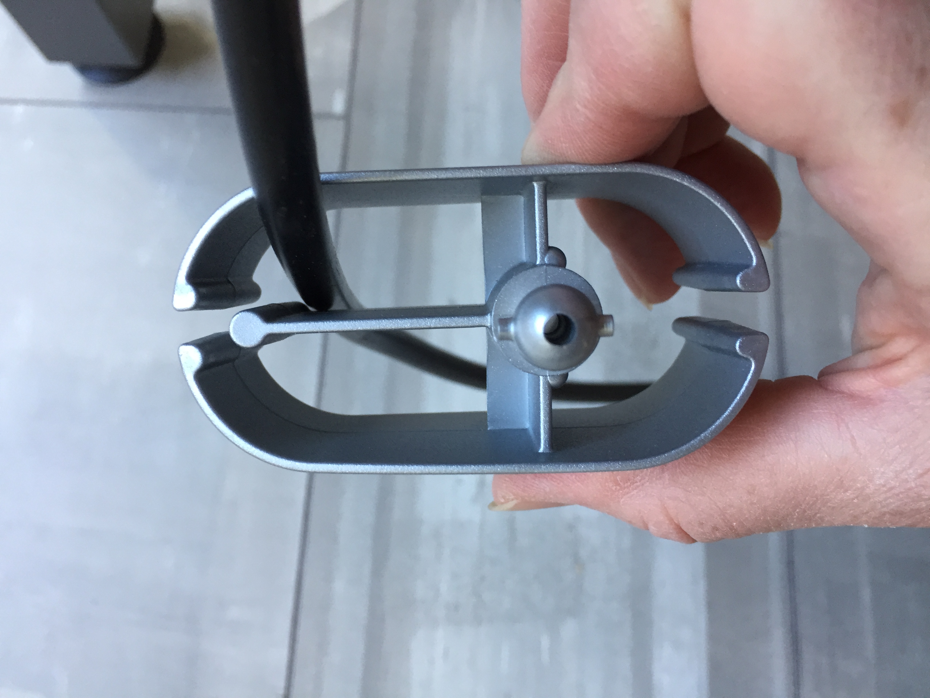 Kabelführung vertikal Silber