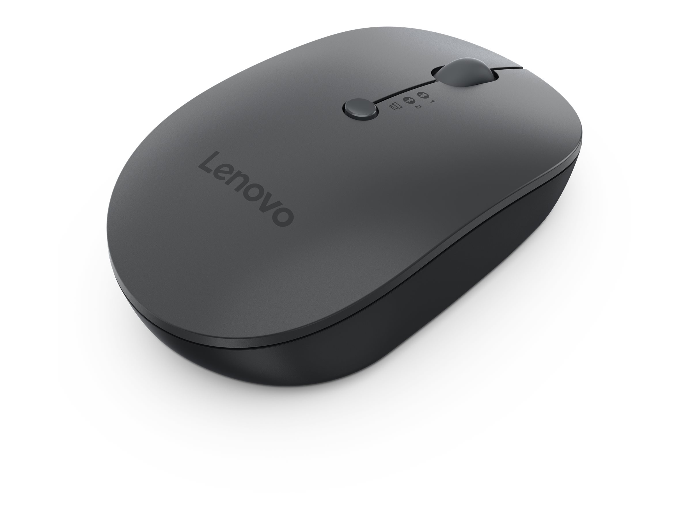 Lenovo Multi-Device - X9 Edition - Maus - rechts- und linkshändig - optisch - 4 Tasten - kabellos - 2.4 GHz, Bluetooth 5.0 - USB-C Wireless-Empfänger - Donnergrau (oben)