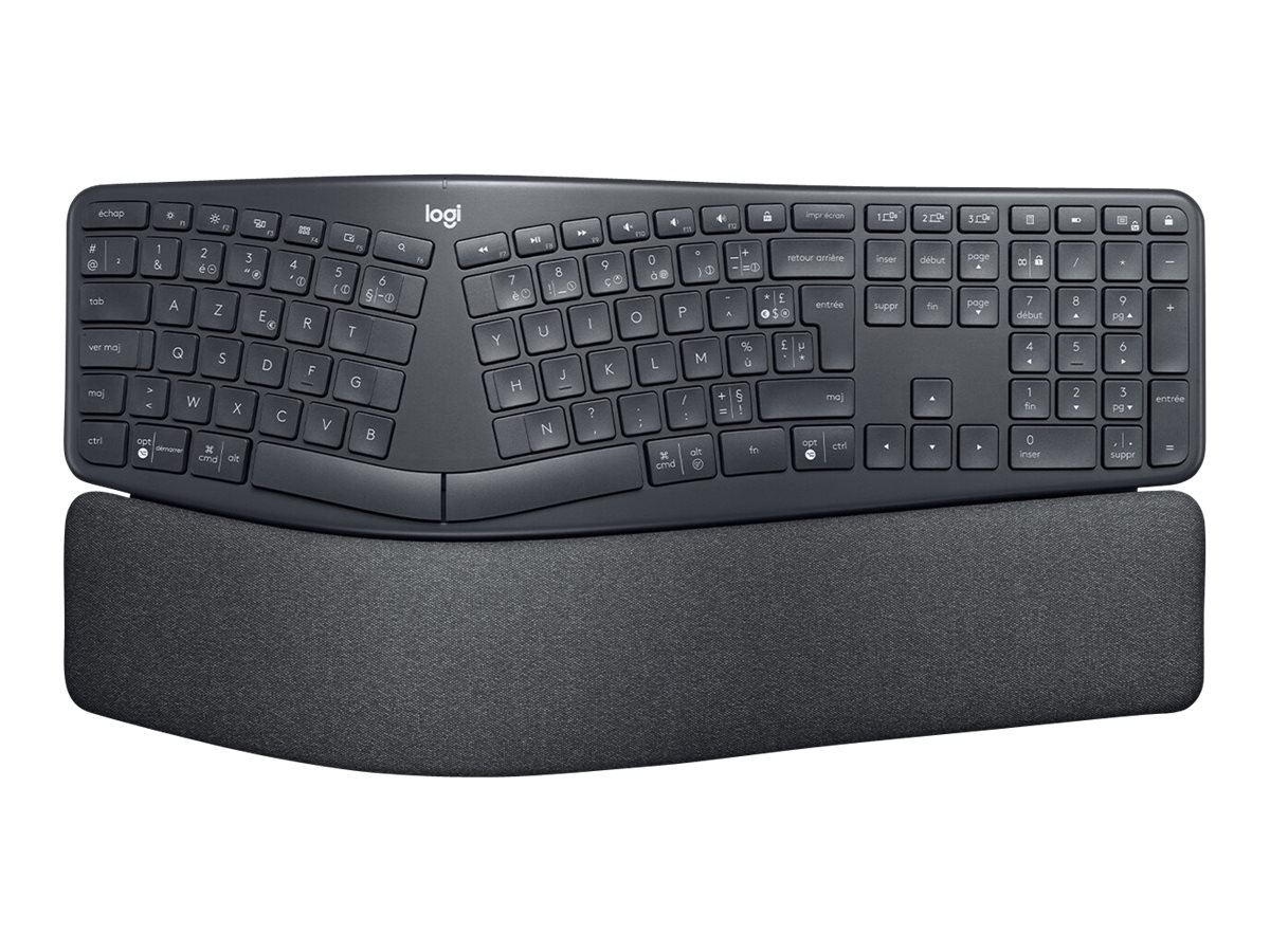 Logitech ERGO K860 - Tastatur - kabellos - 2.4 GHz, Bluetooth 5.0