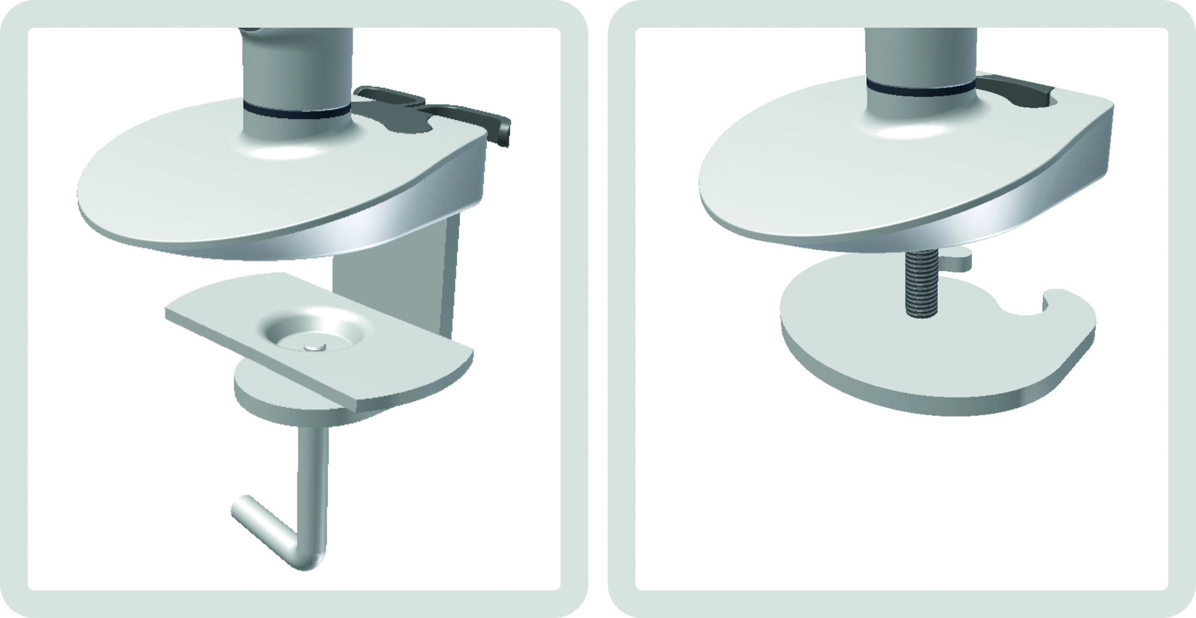 Bildschirmschwenkarm Silber