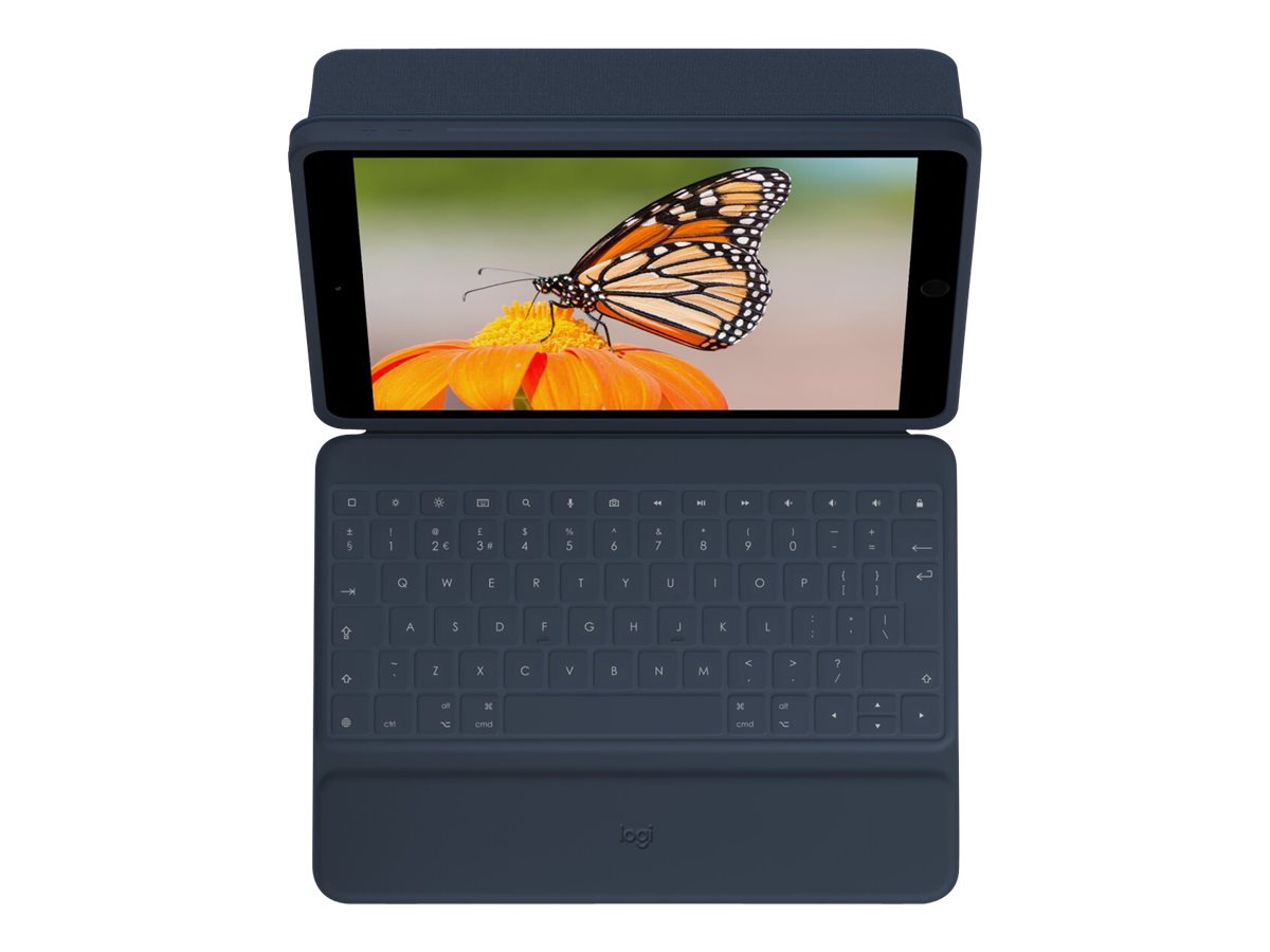 Logitech Rugged Combo 3 For Education - Master Pack - Tastatur und Foliohülle - Apple Smart connector - K-12 Ausbildung - für Apple 10.2-inch iPad (7. Generation, 8. Generation, 9. Generation)