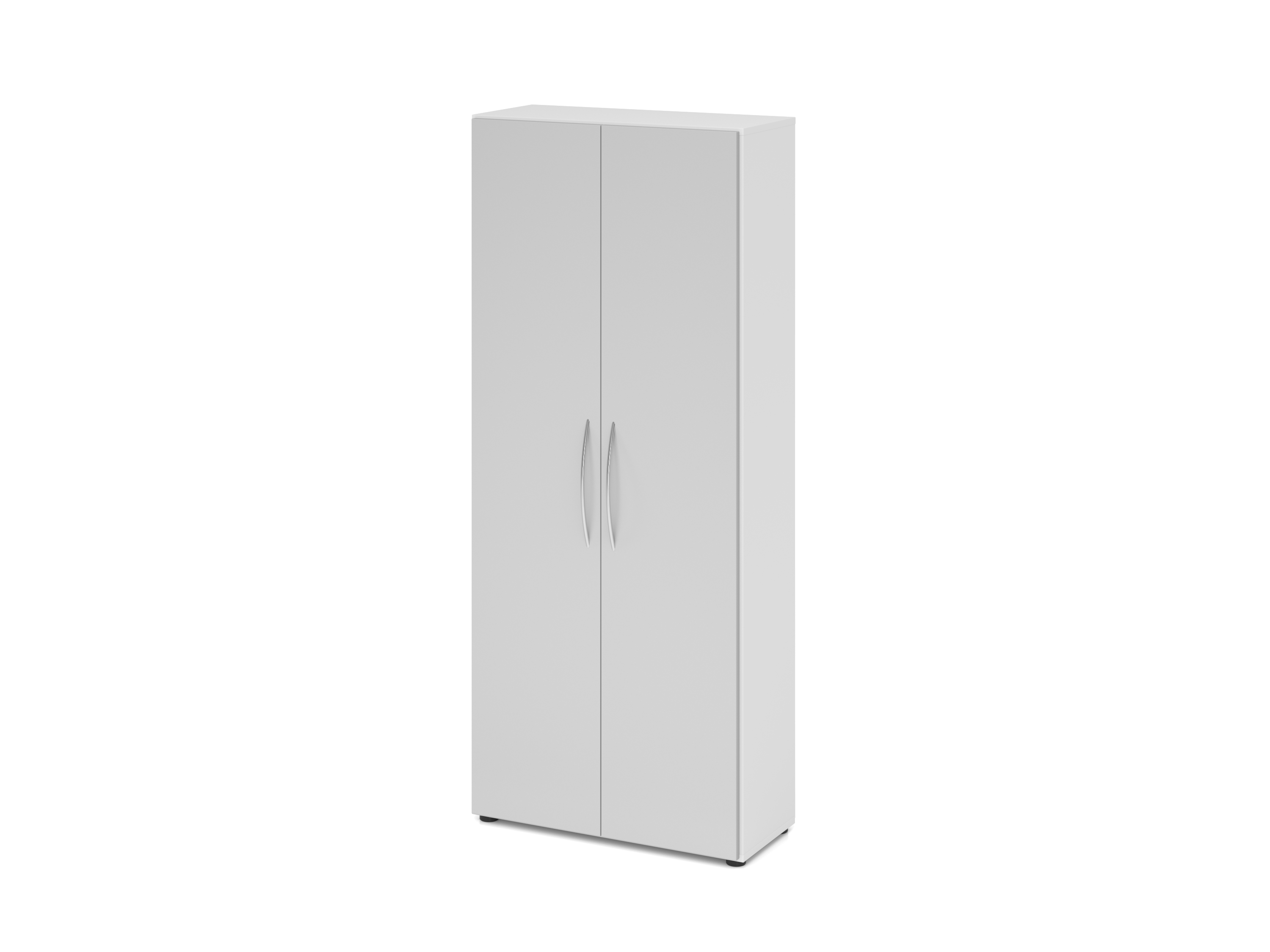 Schrank 5 OH, 34,6cm tief BM Weiß/Grau