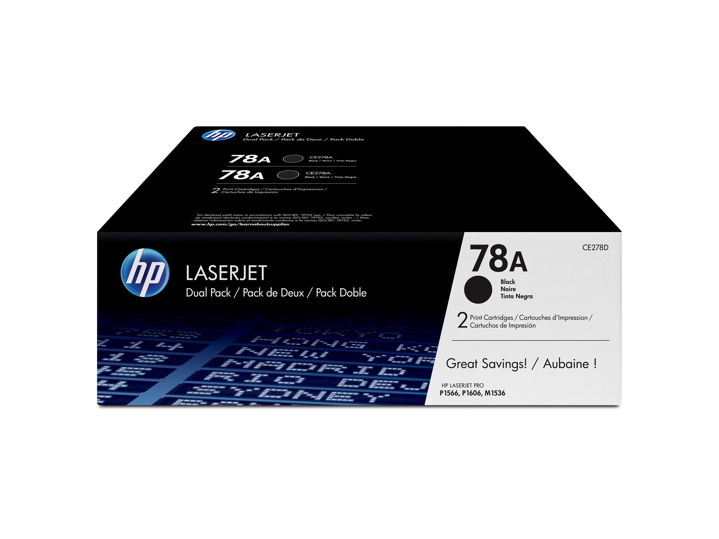 HP 78A - 2er-Pack - Schwarz - original - LaserJet - Tonerpatrone (CE278AD)