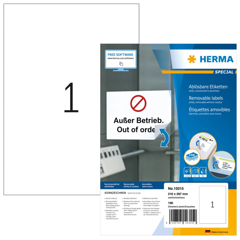 HERMA 10315 210x297mm BB