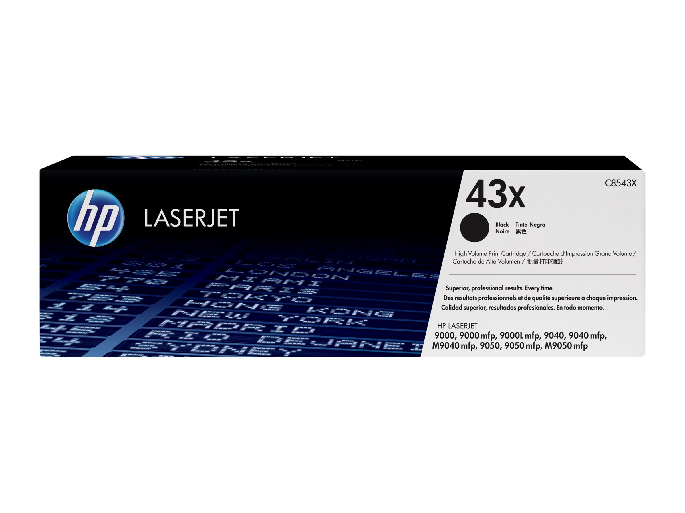 HP 43X - Hohe Ergiebigkeit - Schwarz - original - LaserJet - Tonerpatrone (C8543X)