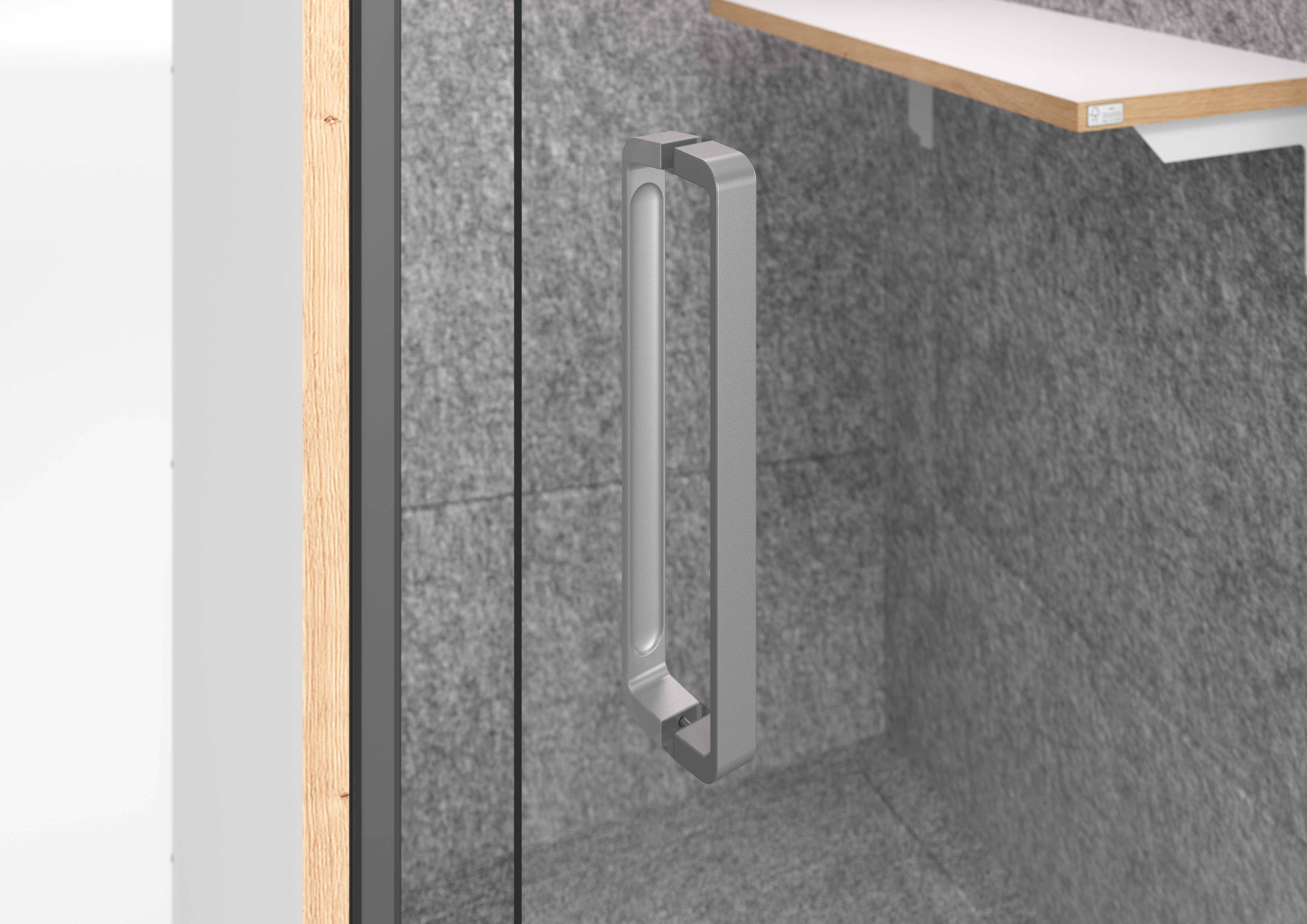 Telefonbox Silent Space 1 weiß/grau meliert