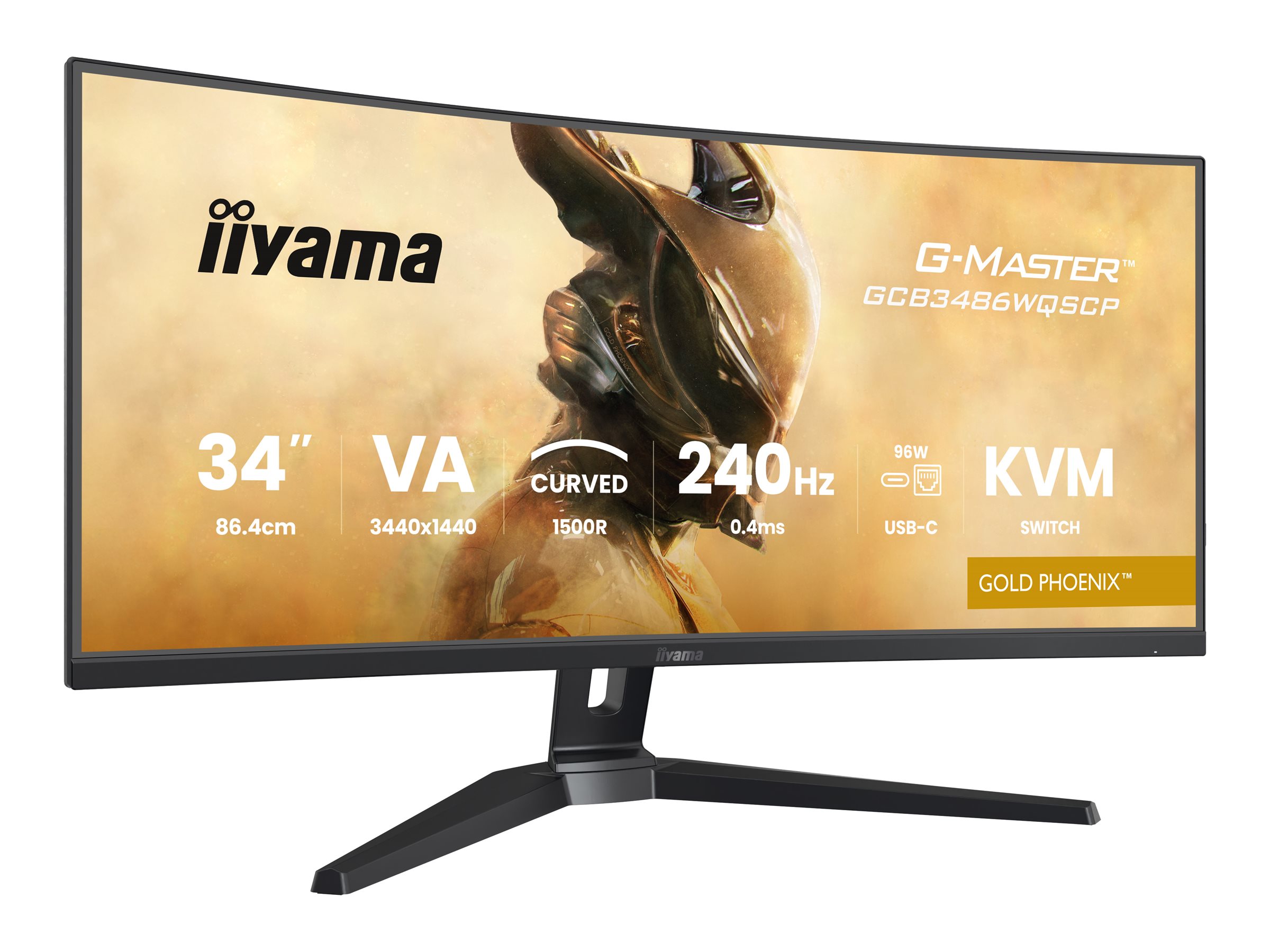 Iiyama G-MASTER Gold Phoenix GCB3486WQSCP-B1 - LED-Monitor - Gaming - gebogen - 86.4 cm (34")