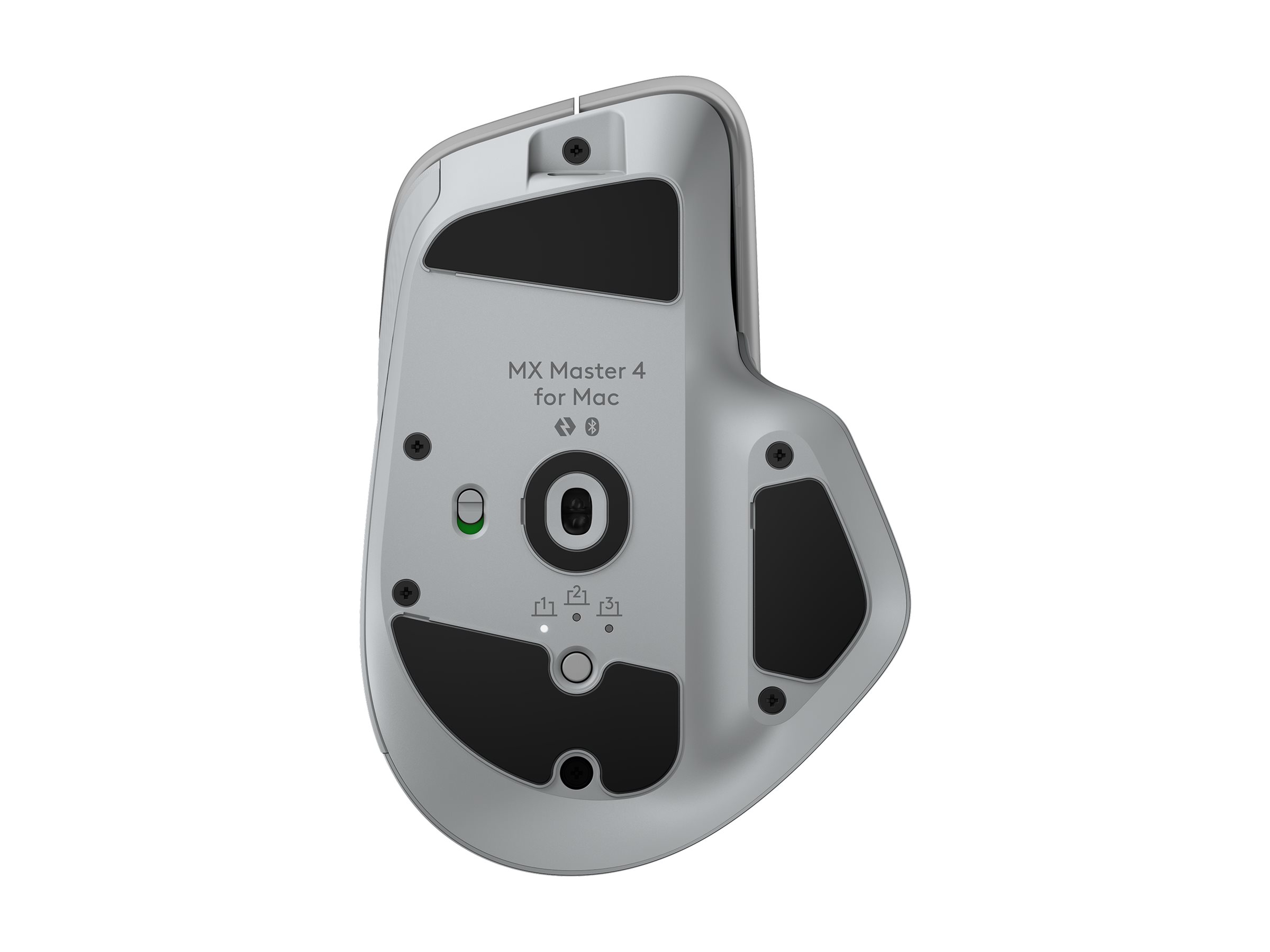 Logitech MX Master 4 for Mac - Maus - 8 Tasten - kabellos - Bluetooth, 2.4 GHz - kabelloser Empfänger (USB)