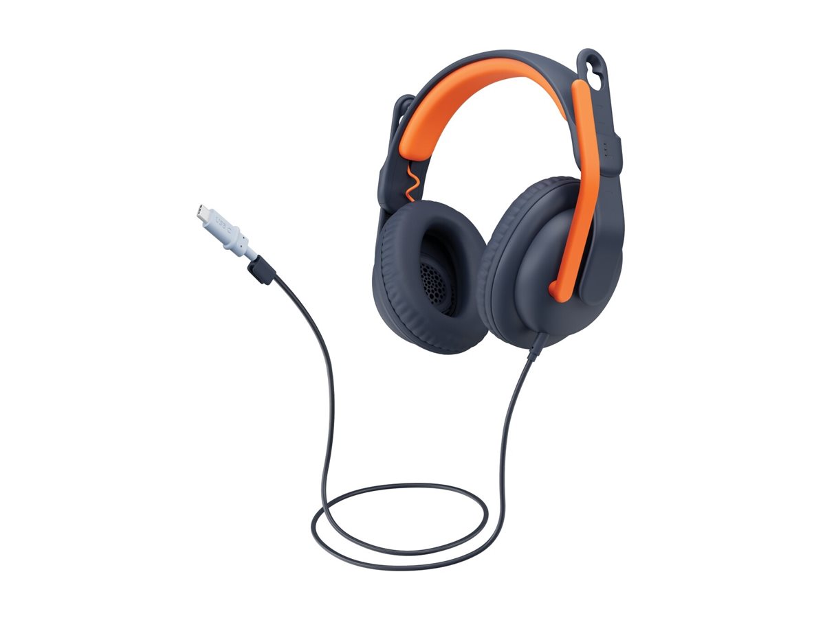 Logitech Zone Learn Wired Over-Ear Headset for Learners, USB-C
