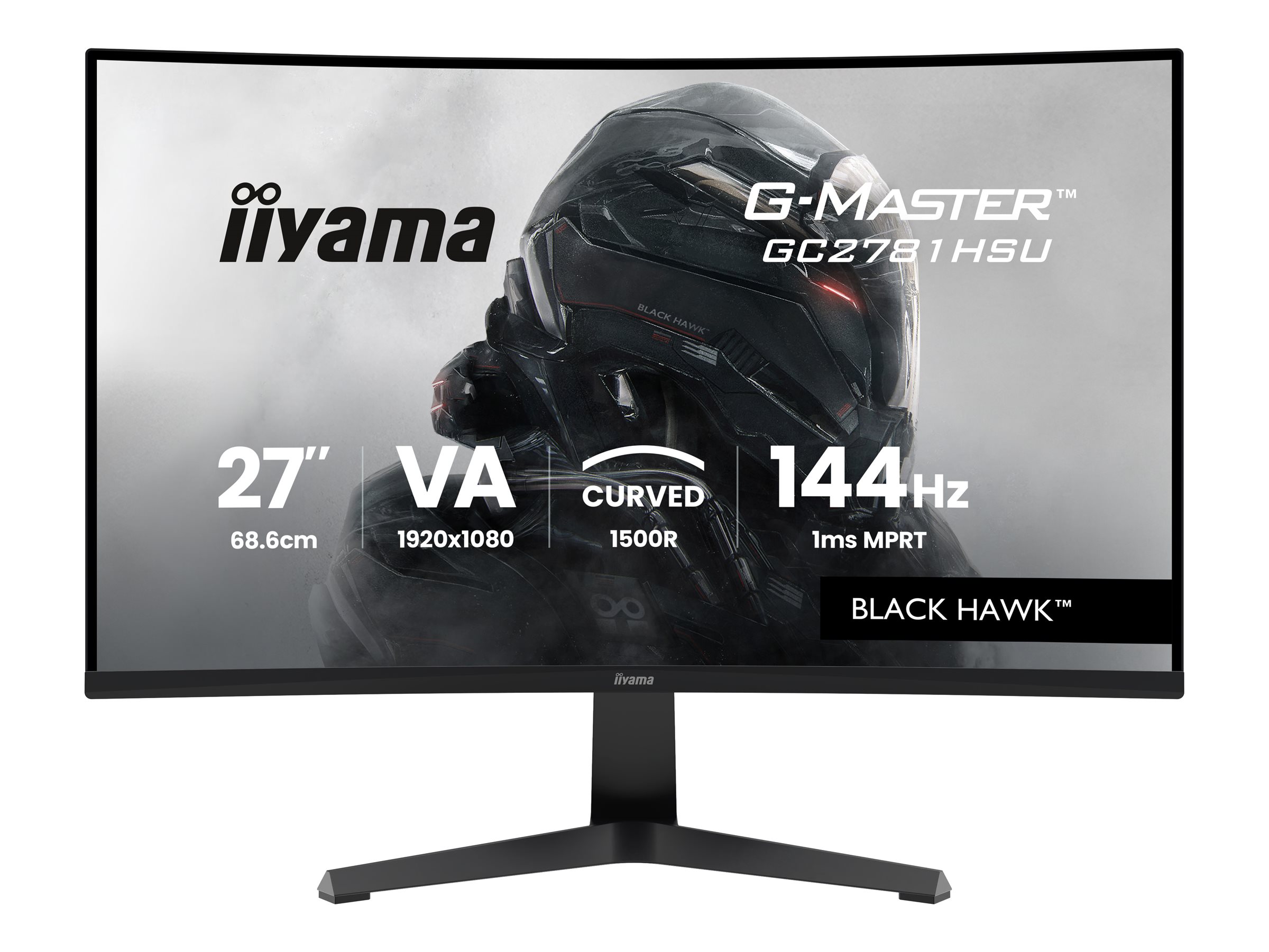 Iiyama G-MASTER Black Hawk GC2781HSU-B1 - LED-Monitor - Gaming - gebogen - 68.6 cm (27")
