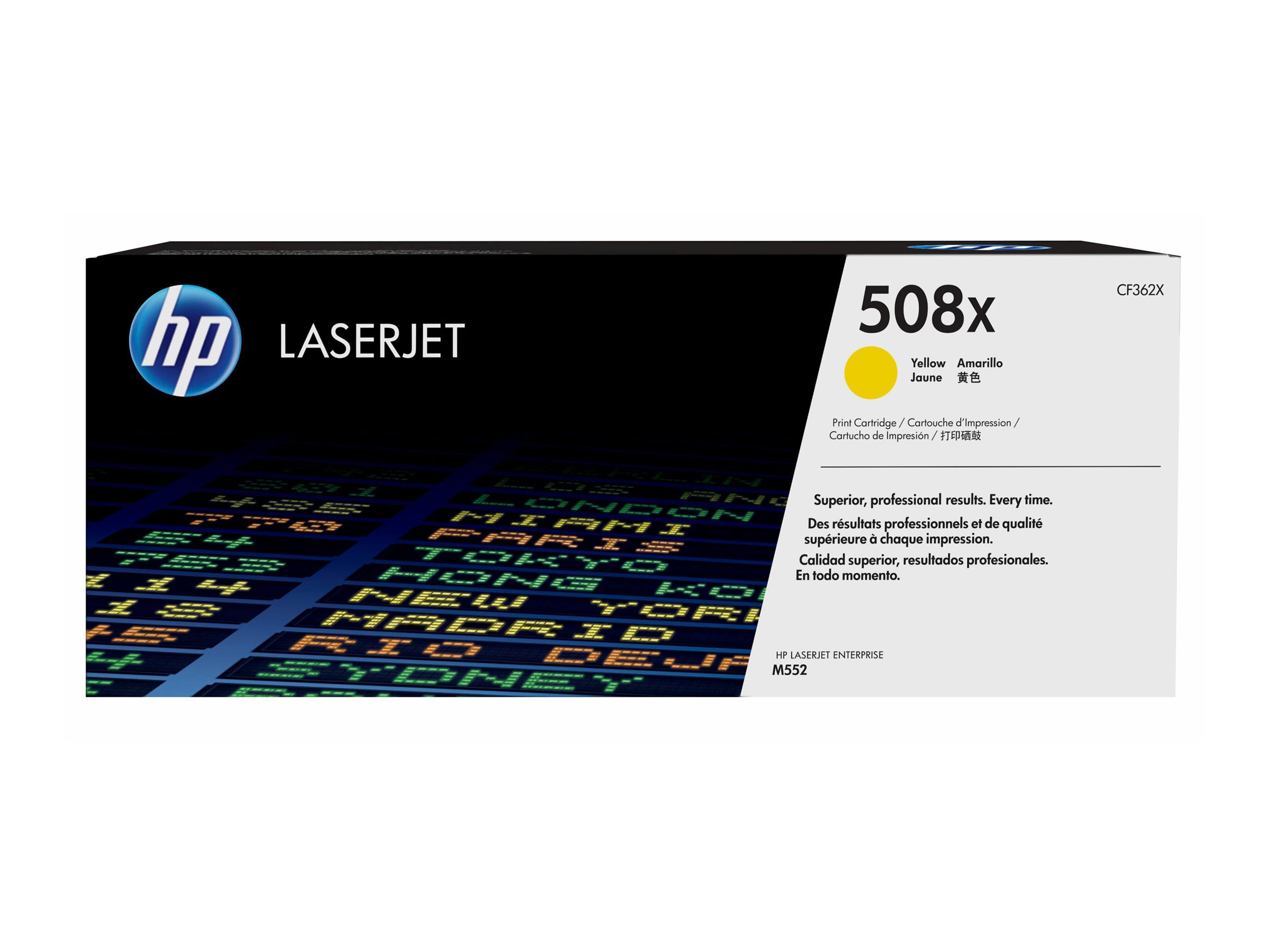 HP 508X - Hohe Ergiebigkeit - Gelb - original - LaserJet - Tonerpatrone (CF362X)