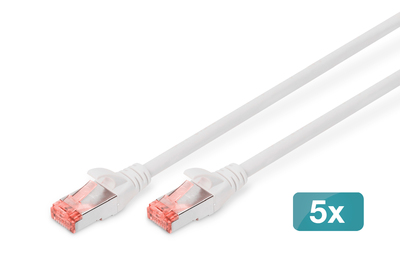 DIGITUS CAT 6 S/FTP Patchkabel, 5 Stück