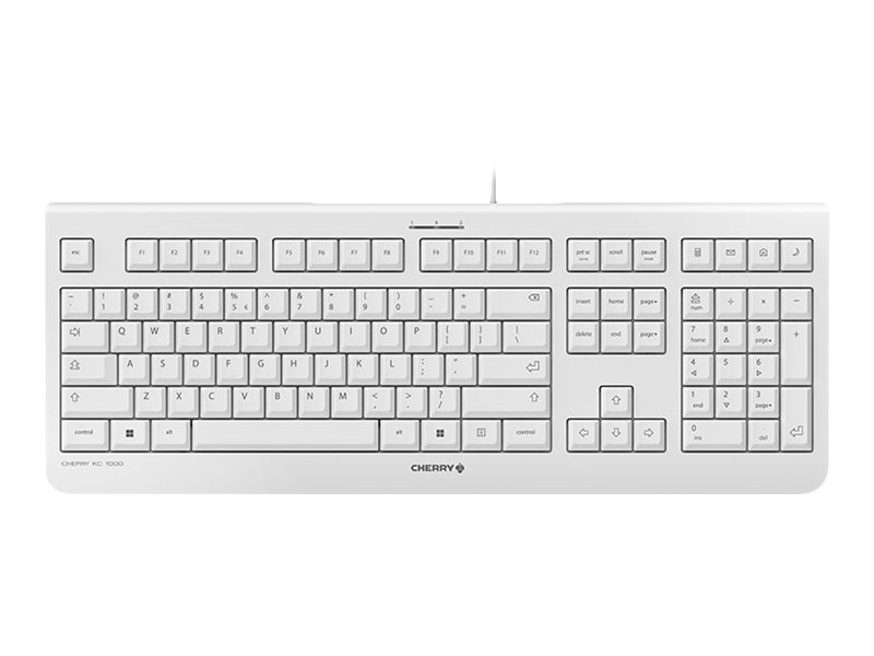 Cherry KC 1000 - Tastatur - QWERTY - USA - Hellgrau