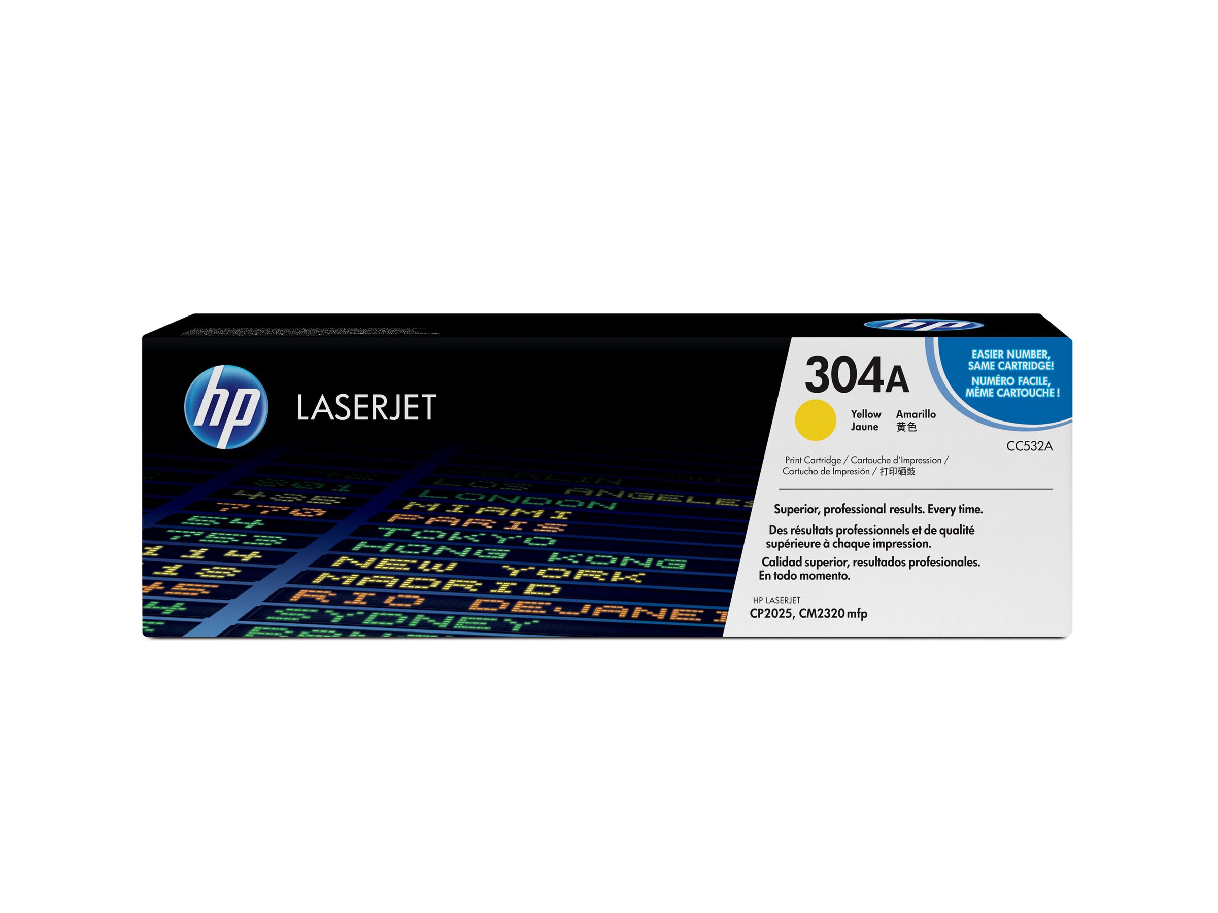 HP 304A - Gelb - original - LaserJet - Tonerpatrone (CC532A)