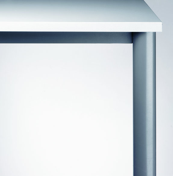 Schreibtisch 4Fuß-rd.120x80cm Graphit/Graphit