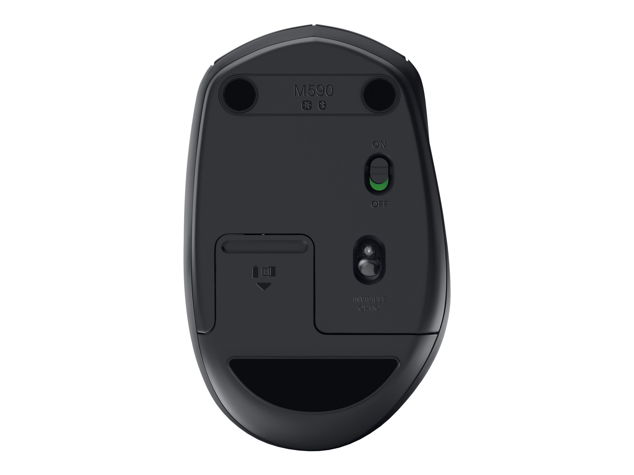 Logitech M590 Silent - Maus - Für Rechtshänder - optisch - 7 Tasten - kabellos - Bluetooth, 2.4 GHz - kabelloser Empfänger (USB)
