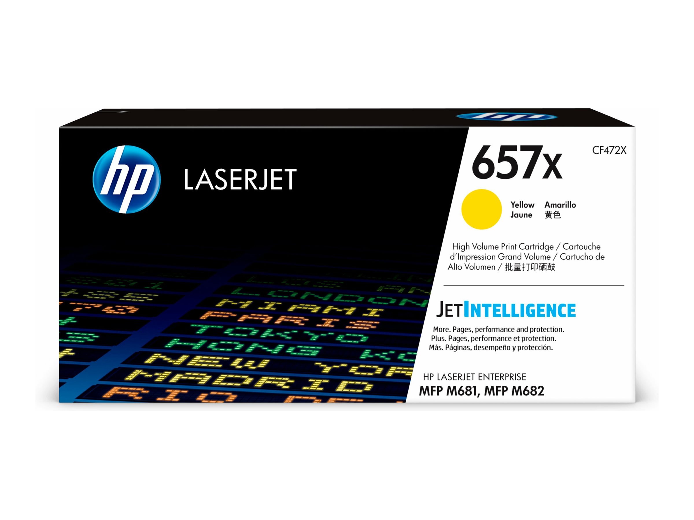 HP 657X - Hohe Ergiebigkeit - Gelb - original - LaserJet - Tonerpatrone (CF472X)