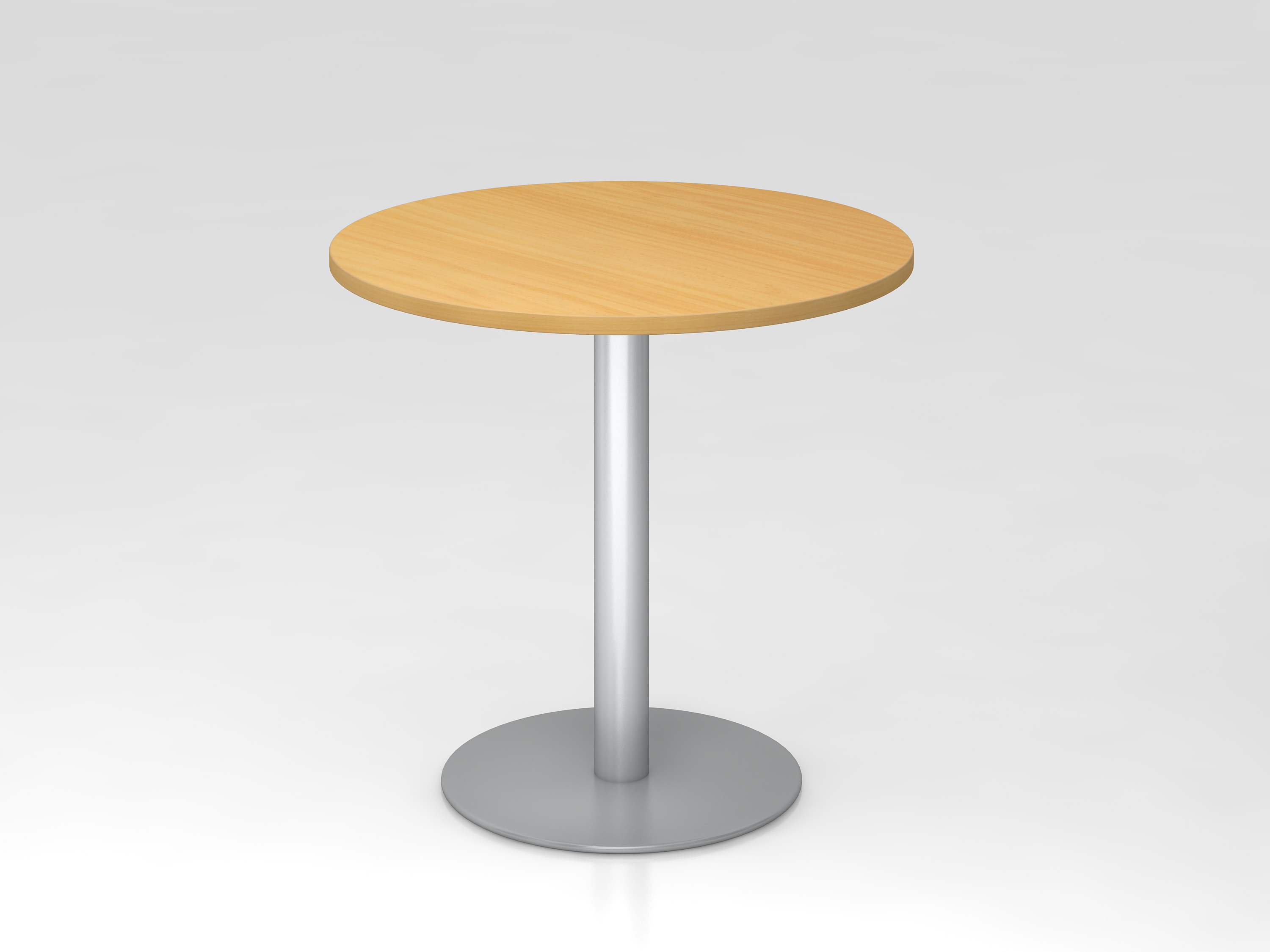 Besprechungstisch 80cm rund Buche/Silber