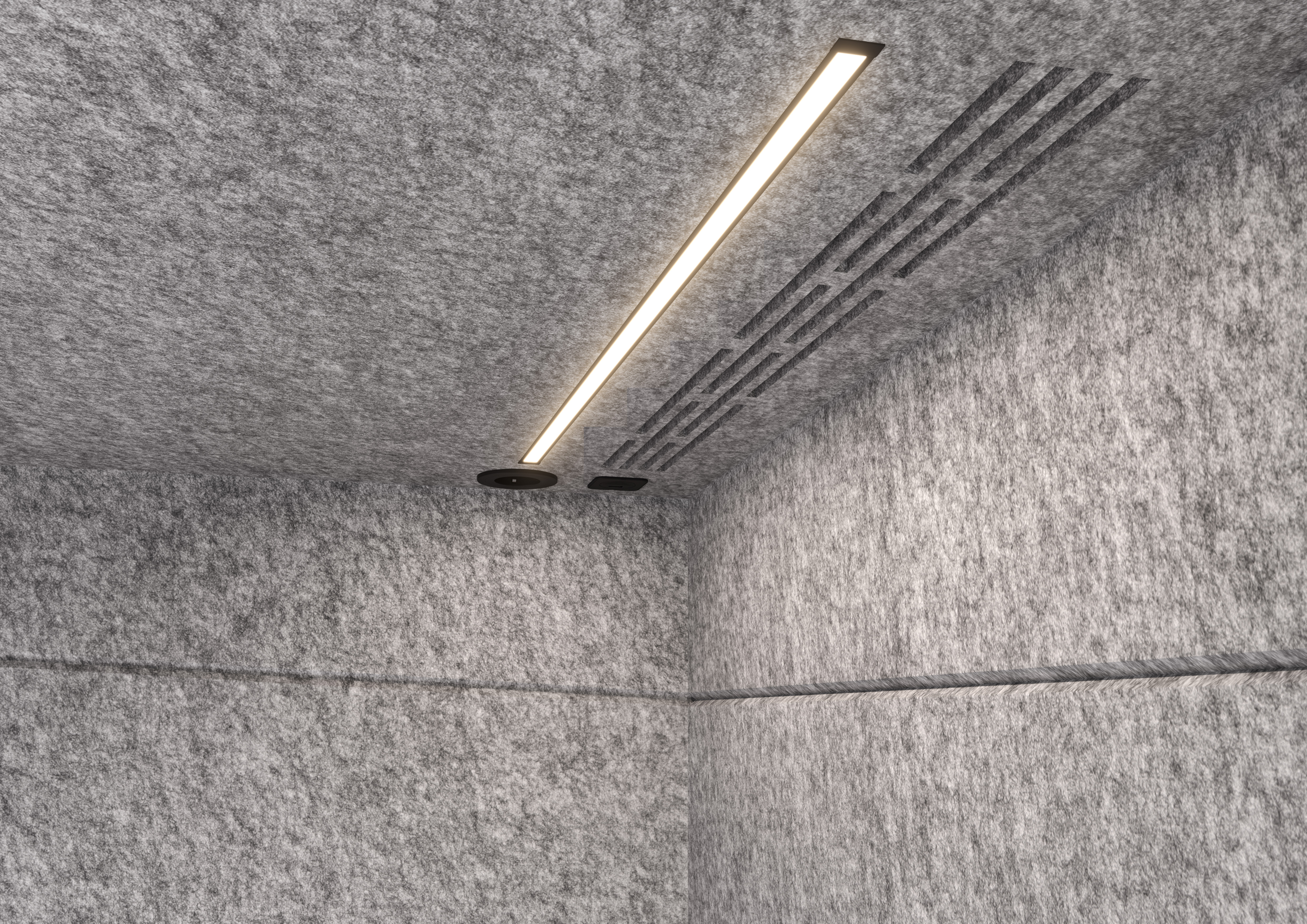 Telefonbox Silent Space 1 weiß/grau meliert