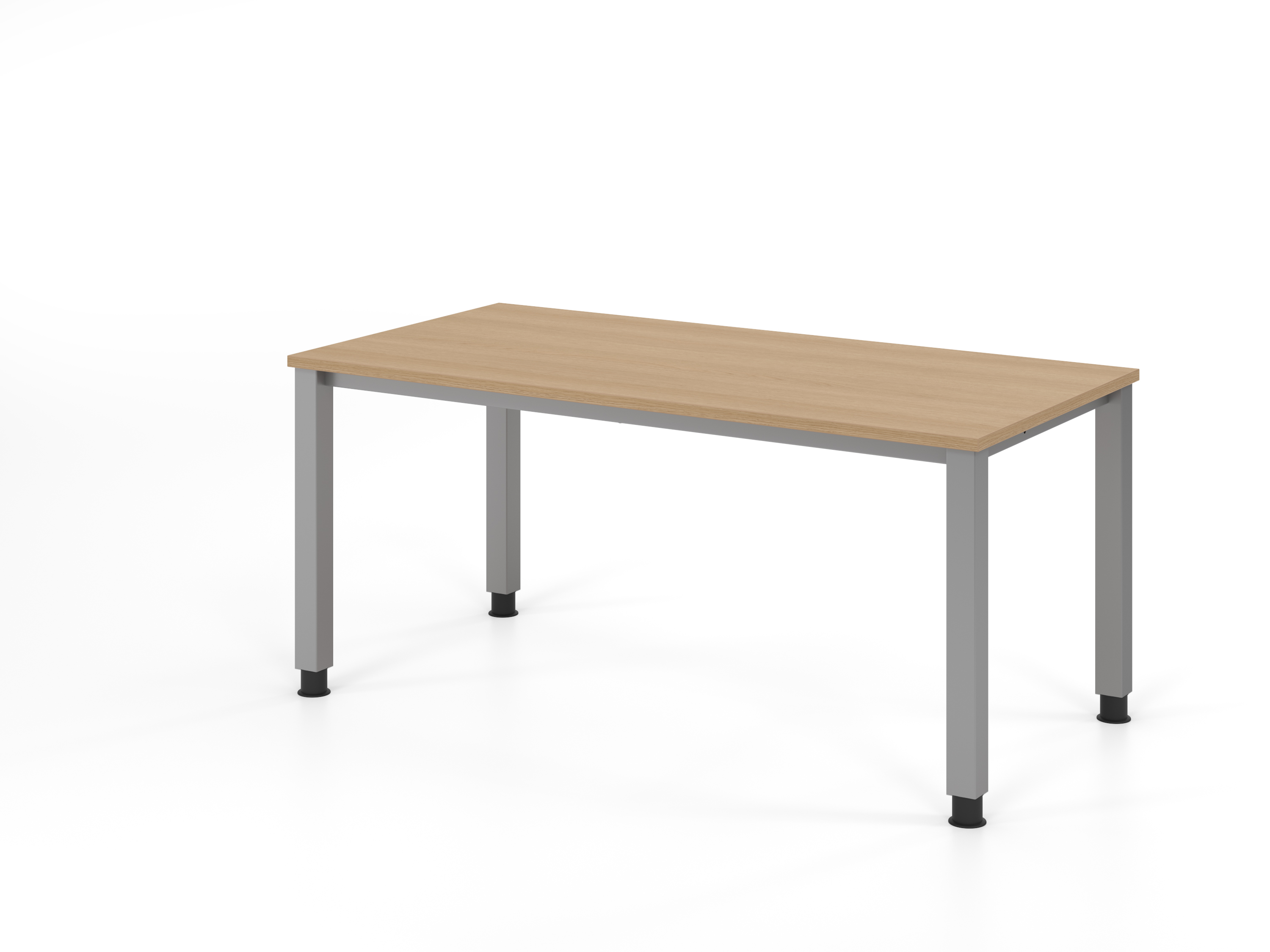 Schreibtisch 4Fuß eckig 160x80cm Eiche