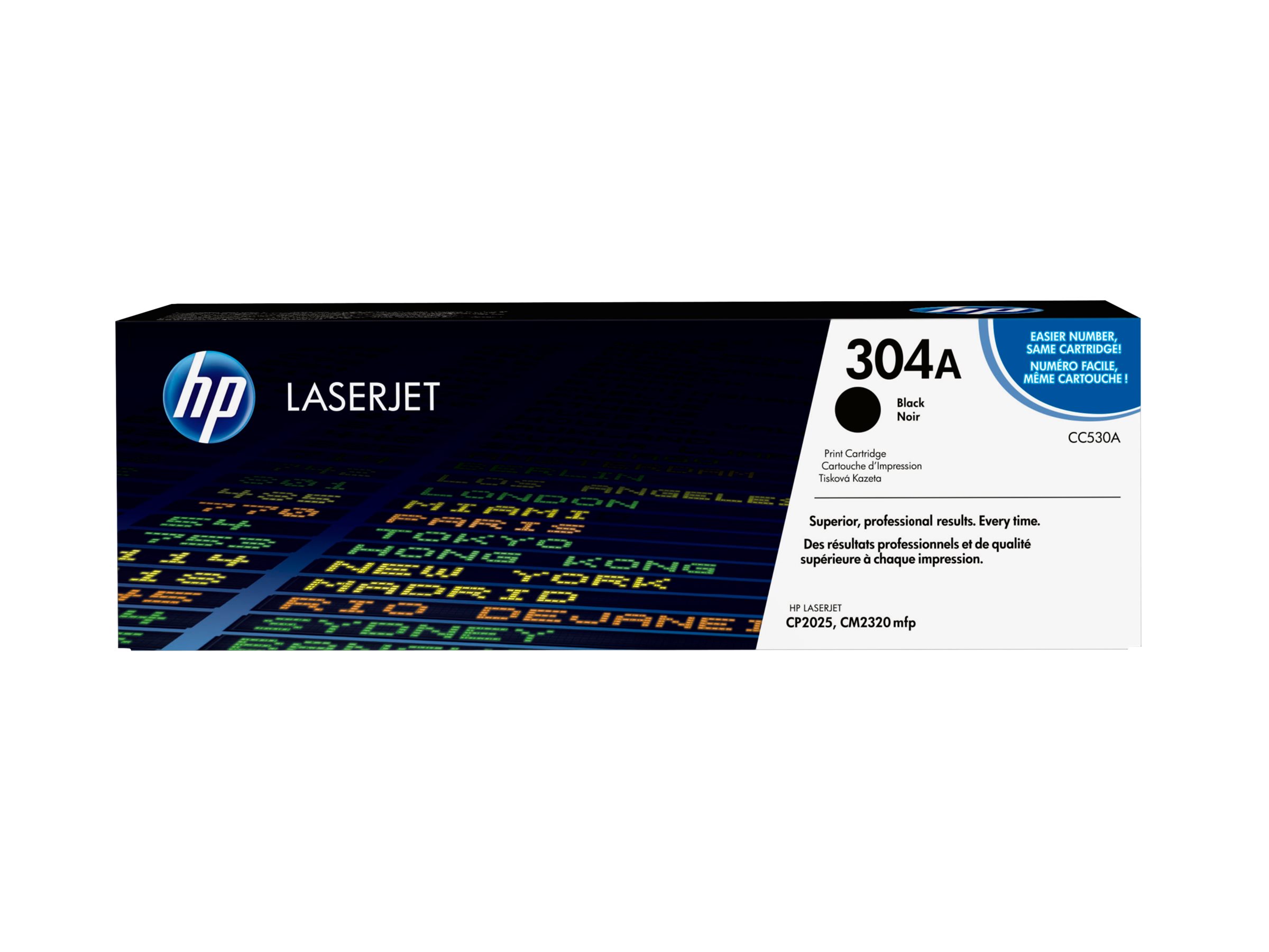 HP 304A - Schwarz - original - LaserJet - Tonerpatrone (CC530A)